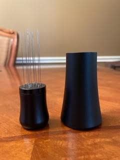 WDT tool, Espresso Distribution tools, 10 x 0.35mm 304 Stainless Steel Needles Installed with 10 Extra needles for Espresso Stirrer Replacement, Aluminum Alloy Handle with Stand (Matte black) customer photo 2