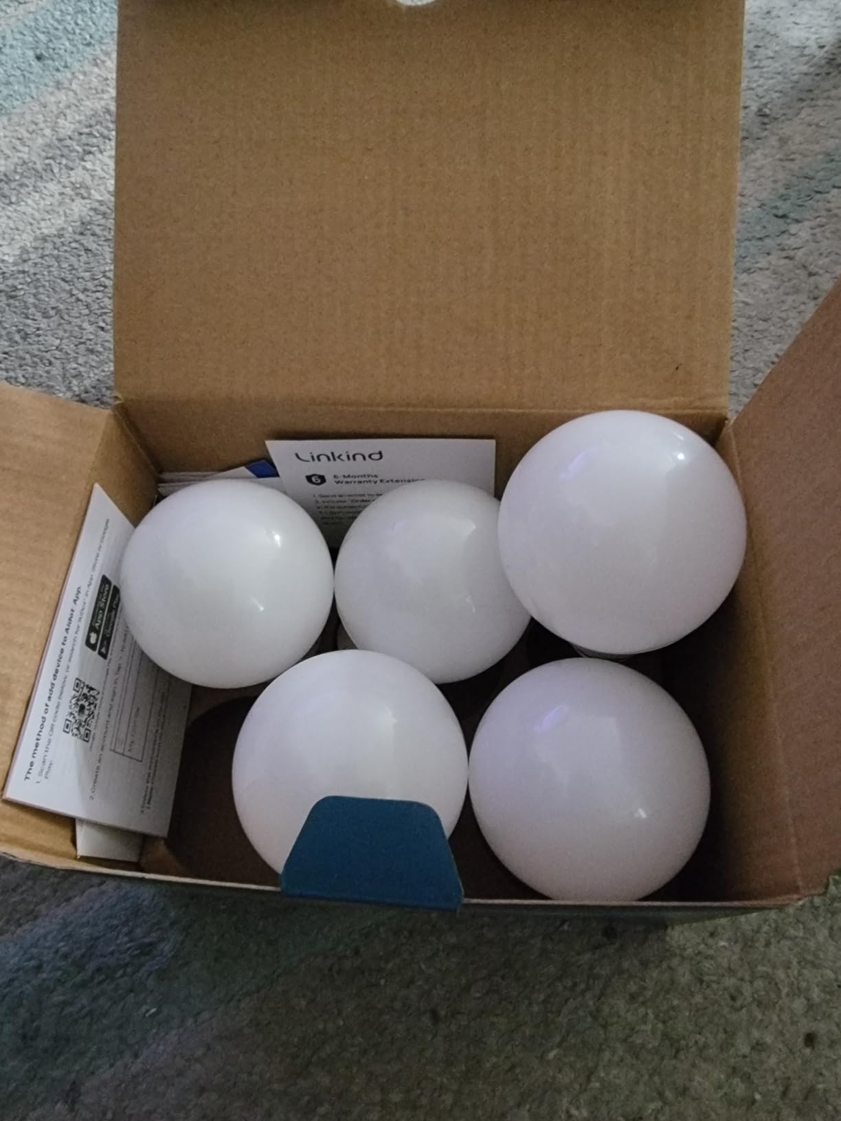 Linkind Matter Smart Light Bulbs, Work with Apple Home, Alexa, Siri, Google | Matter-enabled Direct Connect, LED Color Changing Light Bulbs, Mood Lighting, Music Sync, A19 E26 60W 800LM 2.4G WiFi, 6 Pack customer photo 1