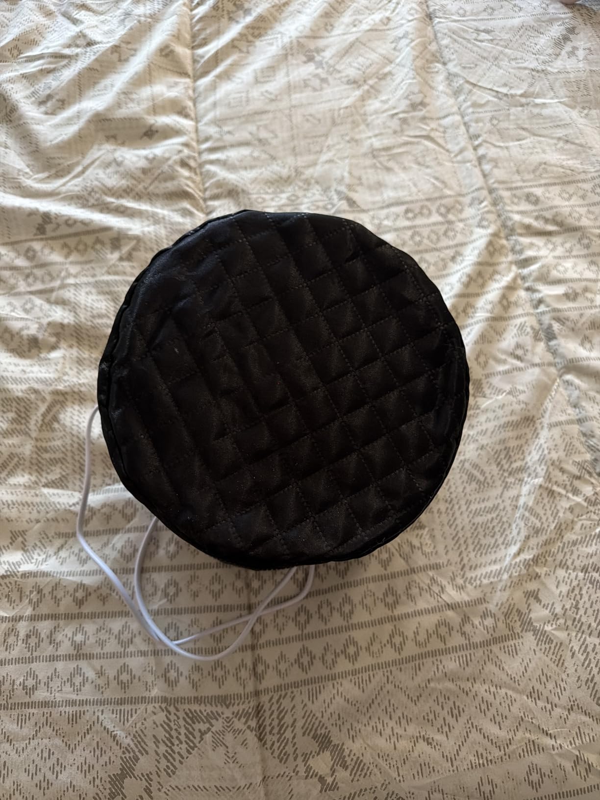Heat Cap for Deep Conditioning, Ingeware Thermal Cap for Hair Steamer Cap for Natural Hair Portable Electric Heat Hair Spa Cap for Home Use Pattern (Solid Black) customer photo 2