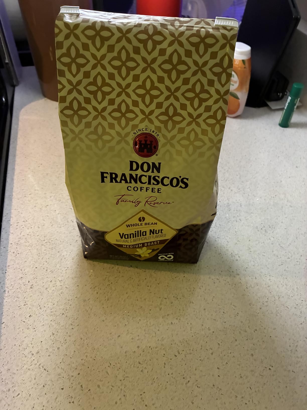 Don Francisco's Vanilla Nut Whole Bean Coffee, Medium Roast, 20 OZ Bag customer photo 1