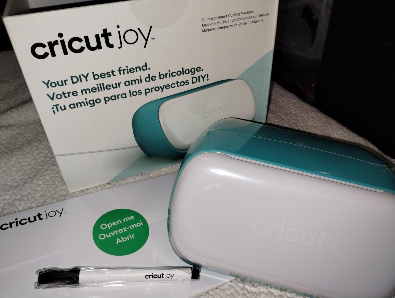 Cricut Joy Machine & Digital Content Library Bundle | Includes 30 images in Design Space App - Portable DIY Smart Machine for creating customized cards, crafts, & labels, Blue customer photo 1