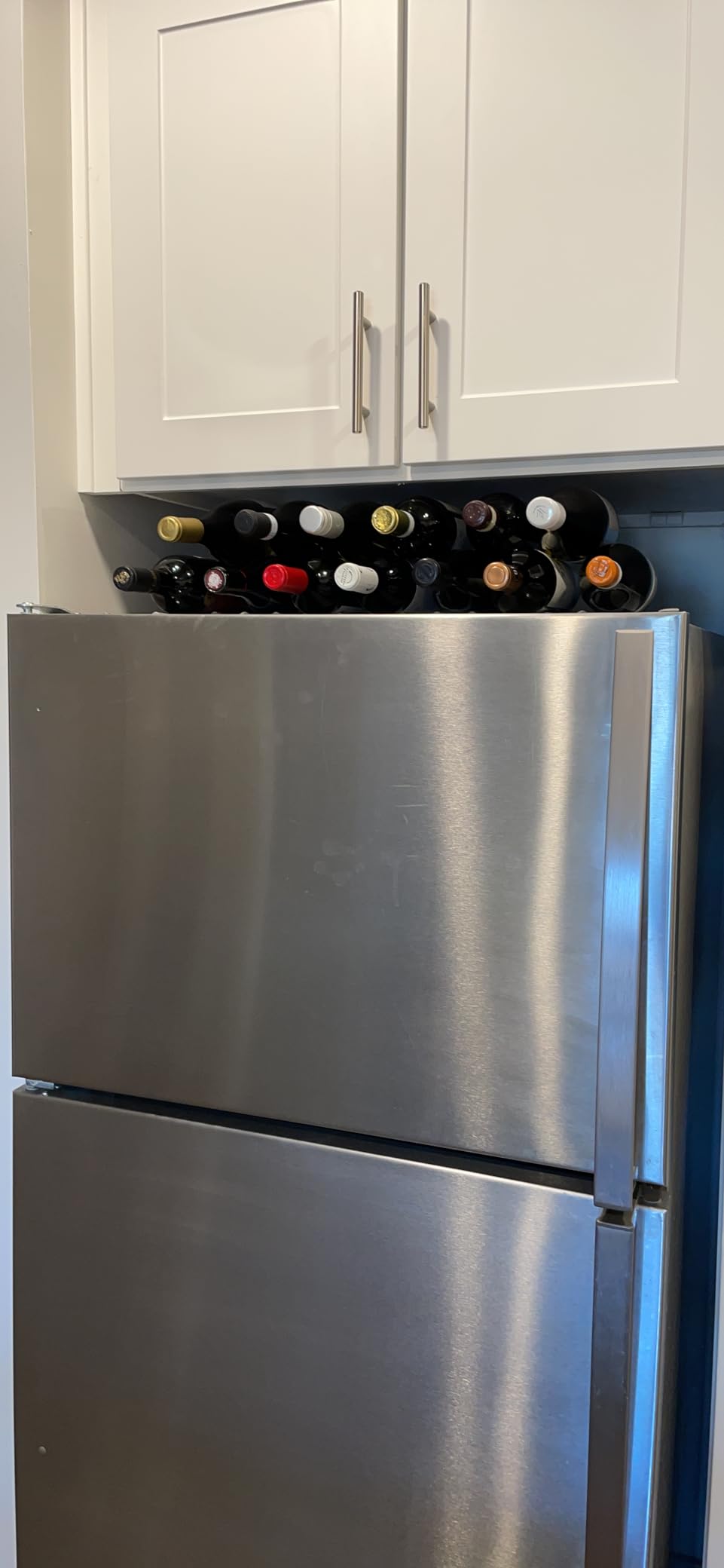 OXO Good Grips Fridge Beverage Mat for Cans and Wine Bottles, Gray | Non-Slip Ridges Hold Cans or Bottles, Double-Sided Design, Ideal for Organizing Fridge Drinks customer photo 2