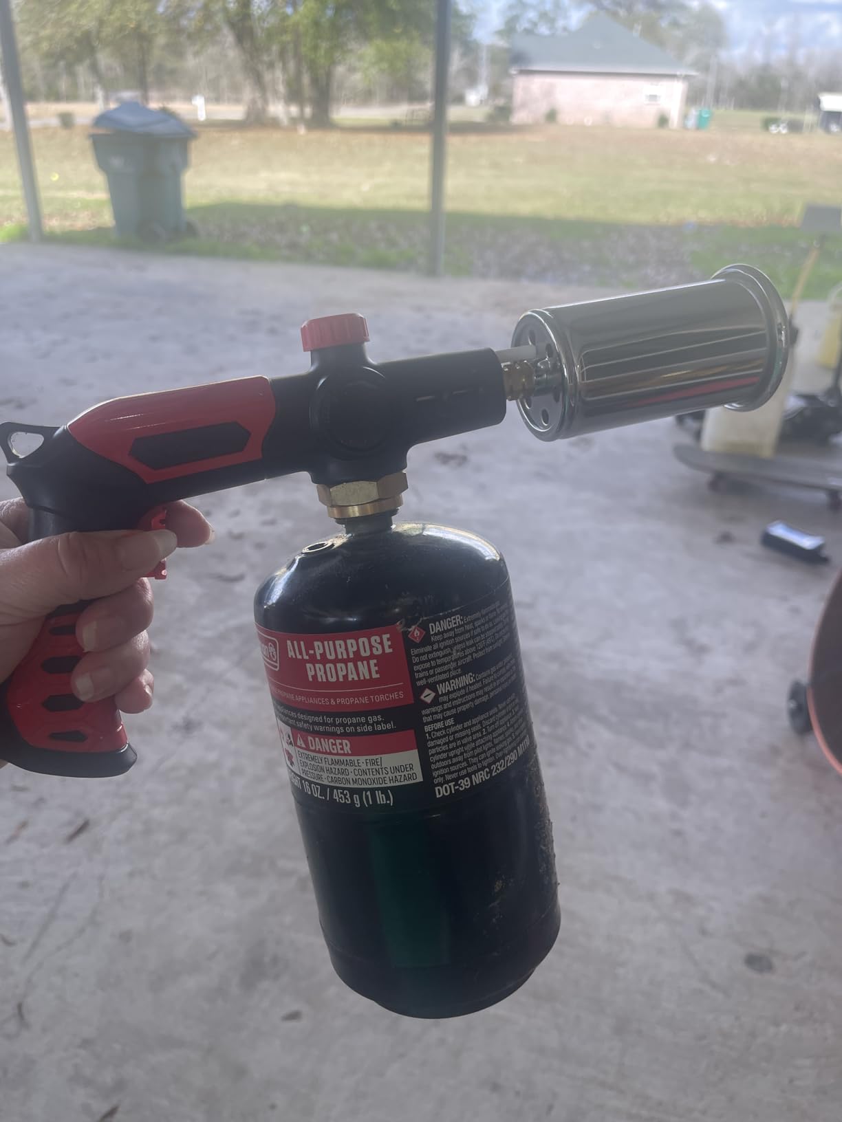 Sondiko Powerful Grill & Cooking Propane Torch L8010, Black & Grey | Sous Vide, Campfire Starter, Adjustable Weed Torch Burner for Searing Steak, BBQ & DIY, Propane Tank Not Included customer photo 2