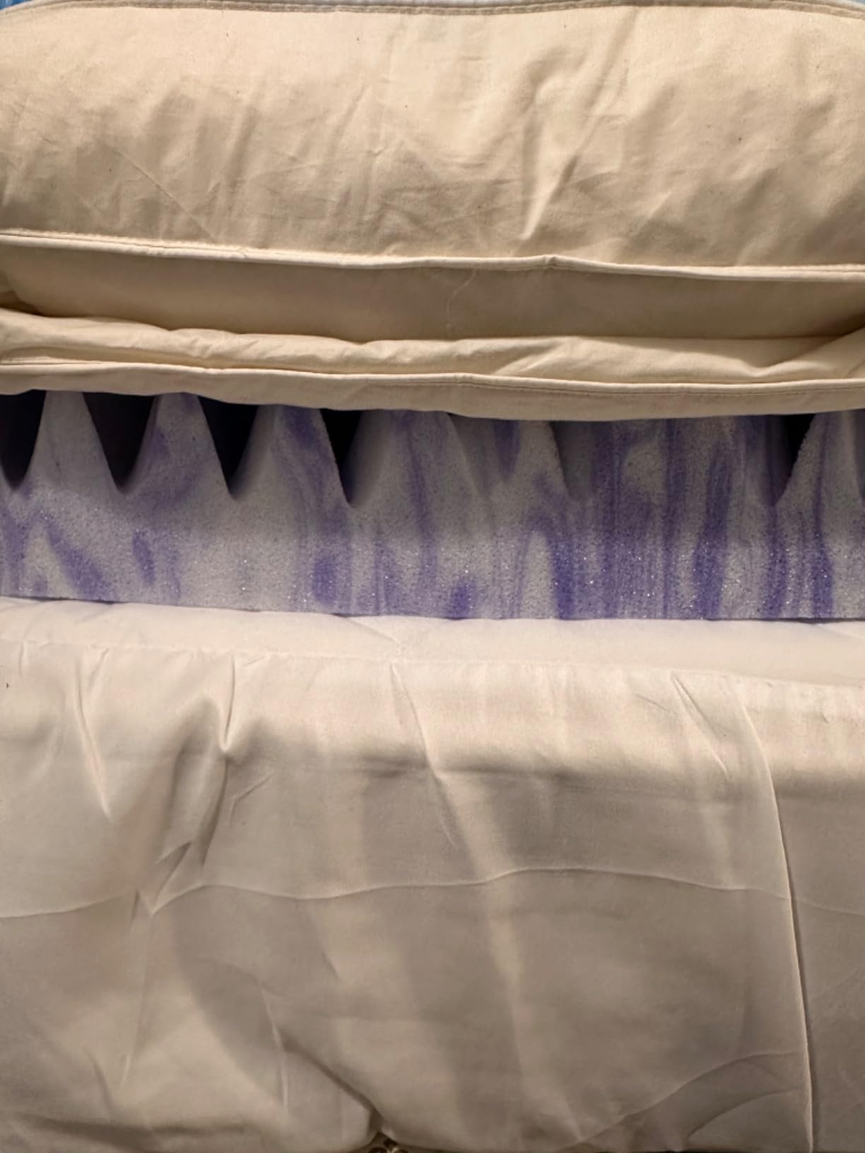 Dreamsmith Queen Mattress Topper, 3 Inch 7-Zone Memory Foam Mattress Topper, Gel Infused Foam Mattress Topper for Pressure Relief, Made with CertiPUR-US Certified Foam, Oeko-Tex Certified customer photo 1