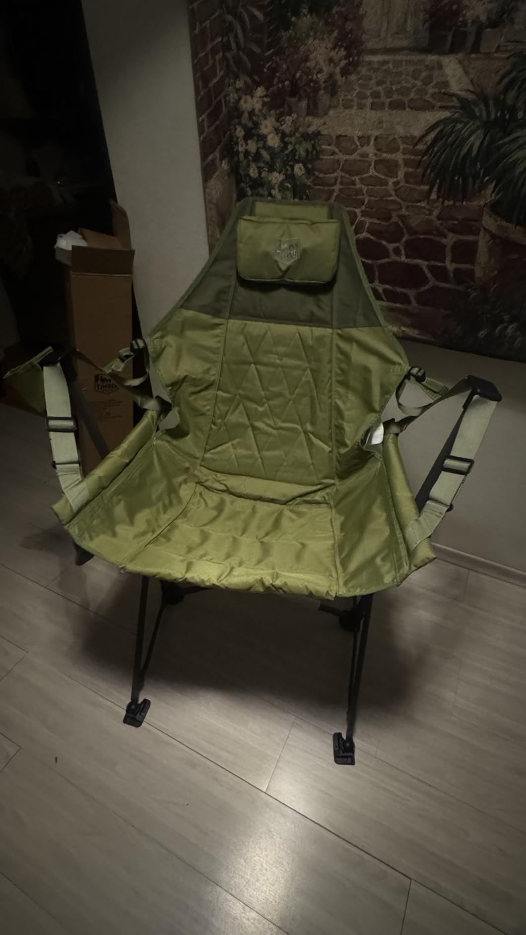 TIMBER RIDGE Hammock Camping Chair with Adjustable Backrest, Heavy Duty Folding Hammock Chair Supports 300lbs, Portable Hammock Chair for Camping, Travelling and Patio, Blue customer photo 2