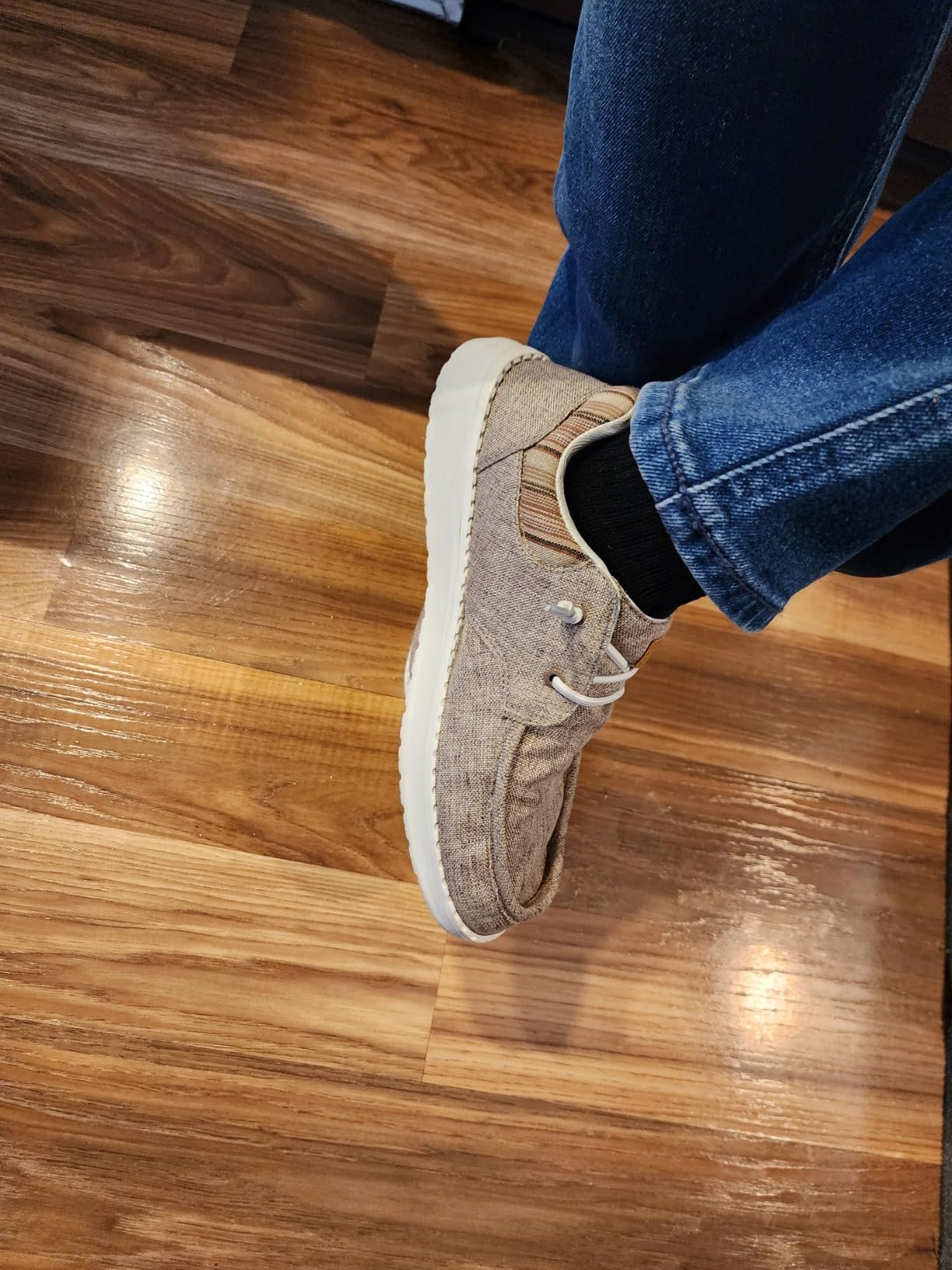 STQ Women's Lace up Loafers - Orthopedic Comfortable Ultralight Boat Casual Shoes with Arch Support customer photo 1