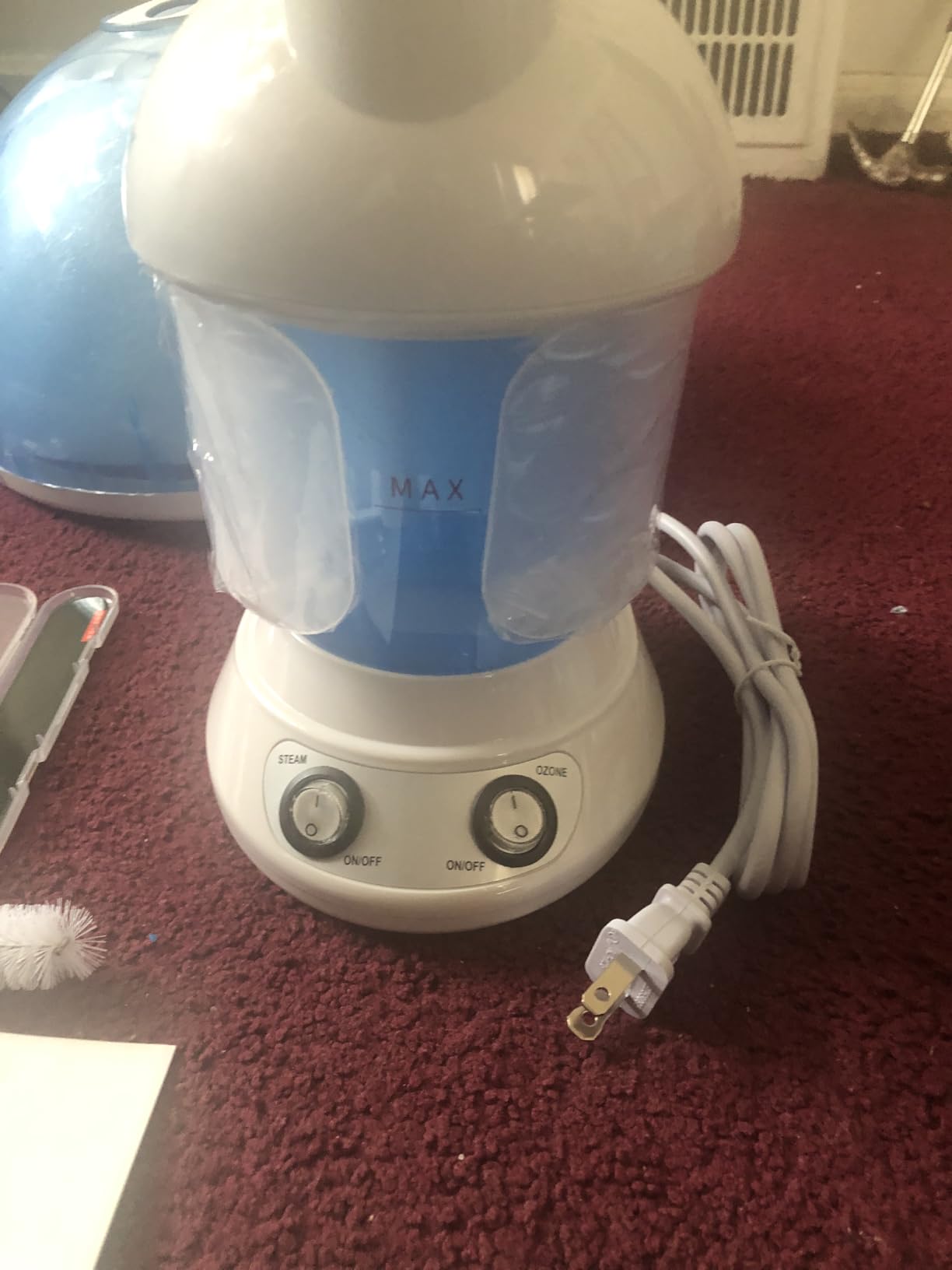 DENFANY 2 in 1 Hair & Facial Steamer Extendable 360° Arm for Home or Salon | Deep Hydration, Hair & Skin Refresh, Adjustable Mist Angle, 300ml Tank, Easy to Clean, Use Sitting or Lying Down customer photo 1