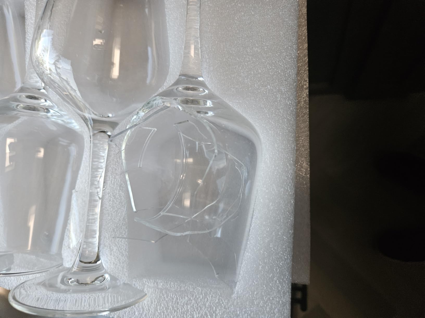 SHYRC Wine Glasses Set of 8, 12oz Clear Red/White, Long Stem Wine Glasses for Party, Wedding and Home customer photo 2