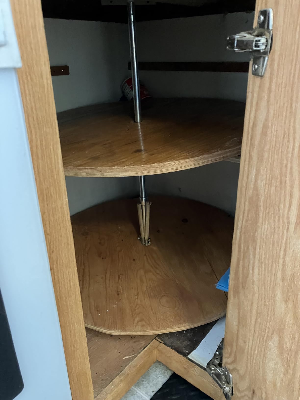 JEISSLIA Lazy Susan Cabinet Organizer Bins for 26