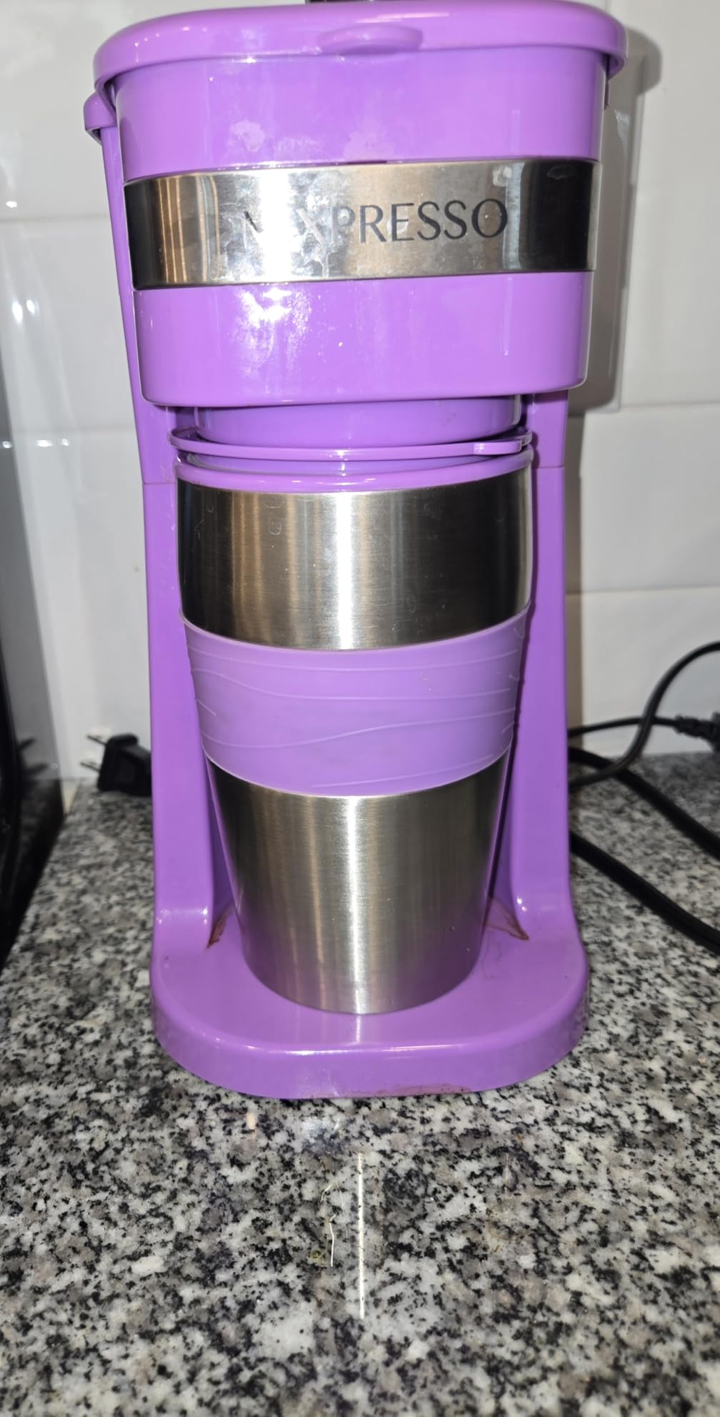 Mixpresso Single Serve & Single Cup Coffee Maker with 14oz Travel Mug White customer photo 1