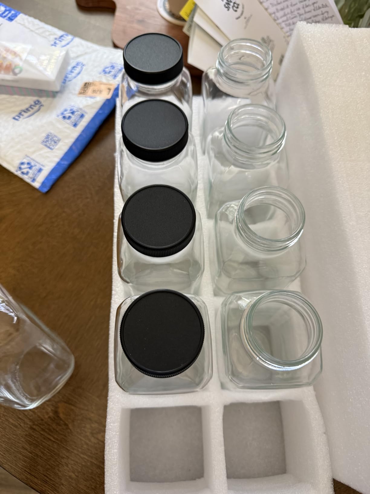 CUCUMI 10pcs 16oz Glass Juice Bottles with Lids customer photo 1