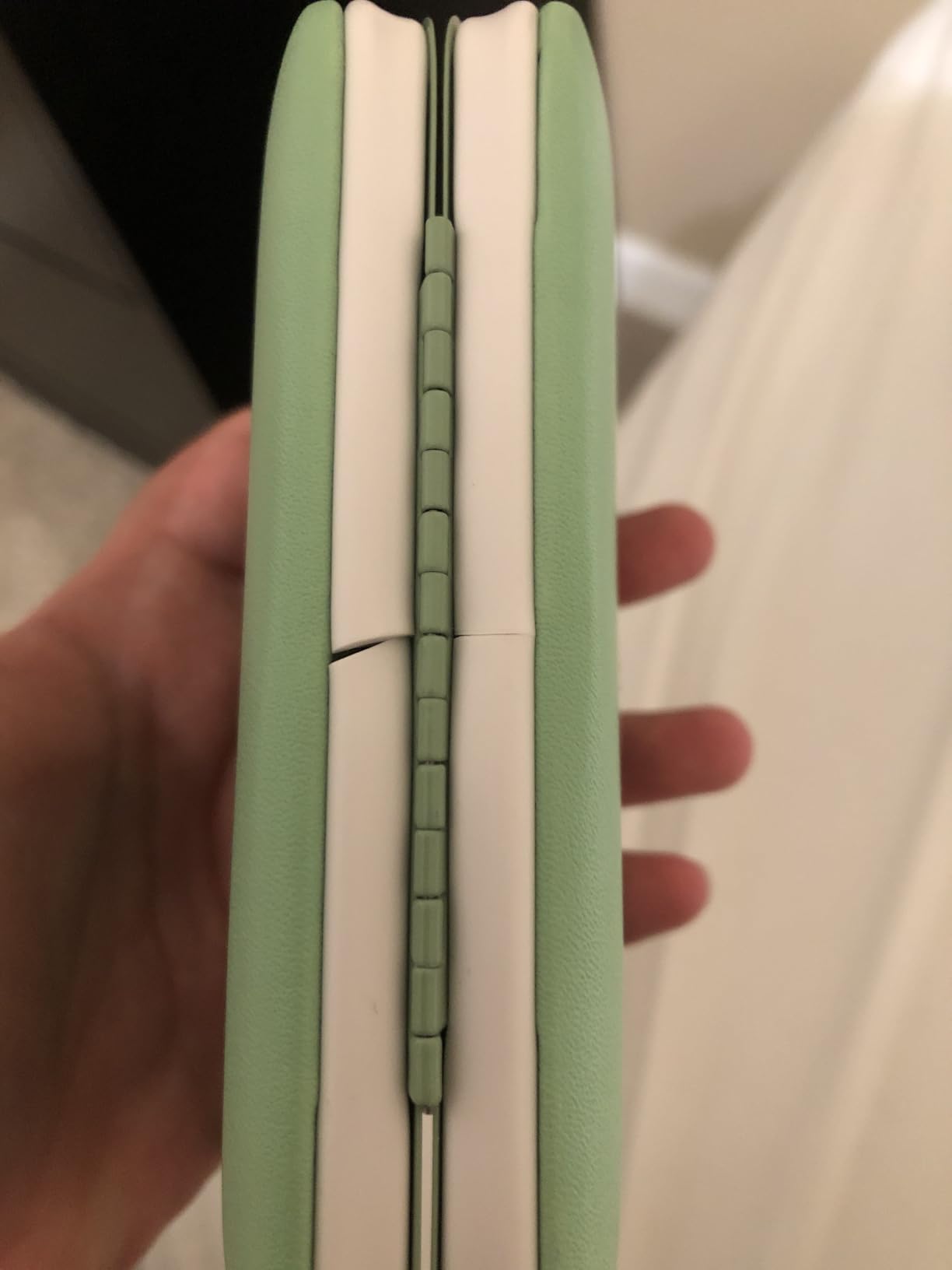 HANTEKAS Manicure Set 10 in 1 Stainless Steel, Nail Clippers Scissors Pedicure Tools Kit - Portable Travel Grooming Kit for Men and Women with Leather Case (Jade Green) customer photo 2
