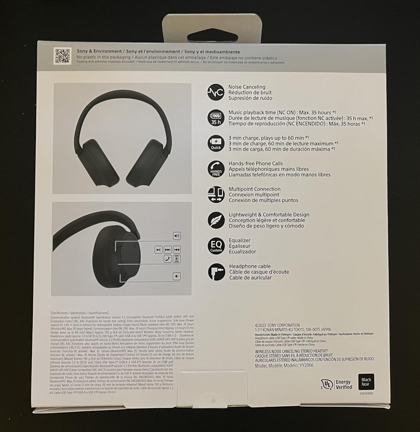 Sony WH-CH720N Wireless Noise Cancelling Over-Ear Headphones, Black | Comfortable Lightweight Design, Dual Noise Sensor technology, Up to 35 Hrs Battery with Quick Charging, Multipoint Connection customer photo 1