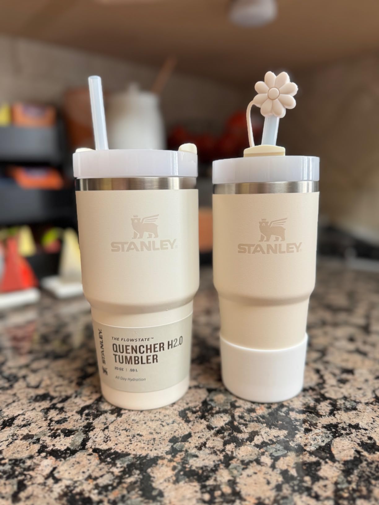 STANLEY Quencher H2.0 Flow State Tumbler, 20 oz, Charcoal | Straw and 3-Position Lid | Cup Holder Compatible for Travel | Insulated Stainless Steel Cup | BPA-Free customer photo 2