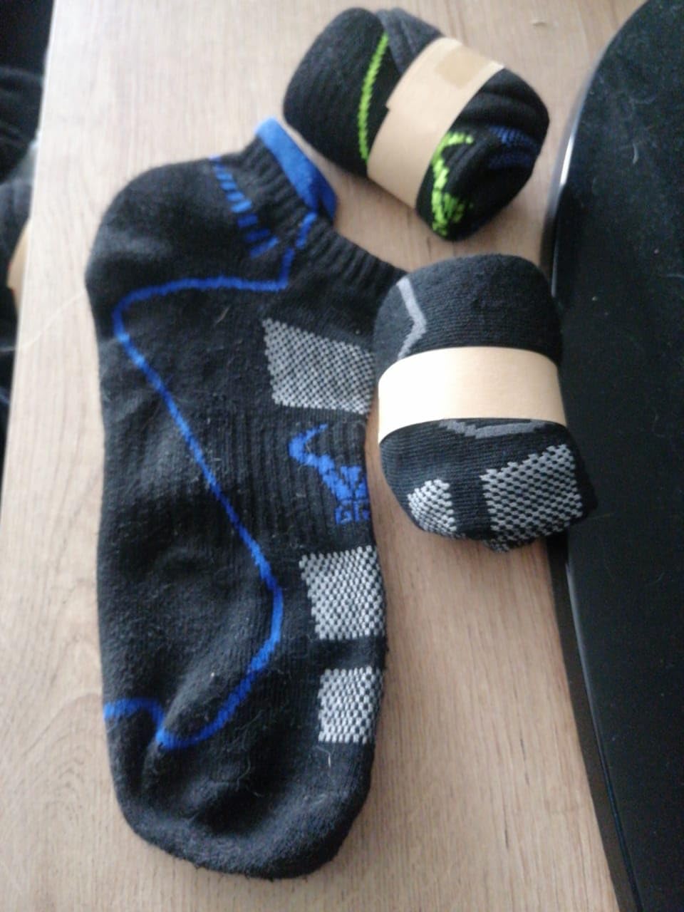 Men Running Ankle Socks 6Pack-Cushioned Support-Low Cut No Show customer photo 2