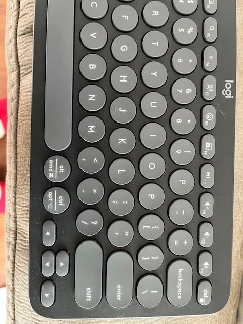 Logitech Pebble Keys 2 K380s Wireless Bluetooth Keyboard - Tonal Graphite customer photo 1