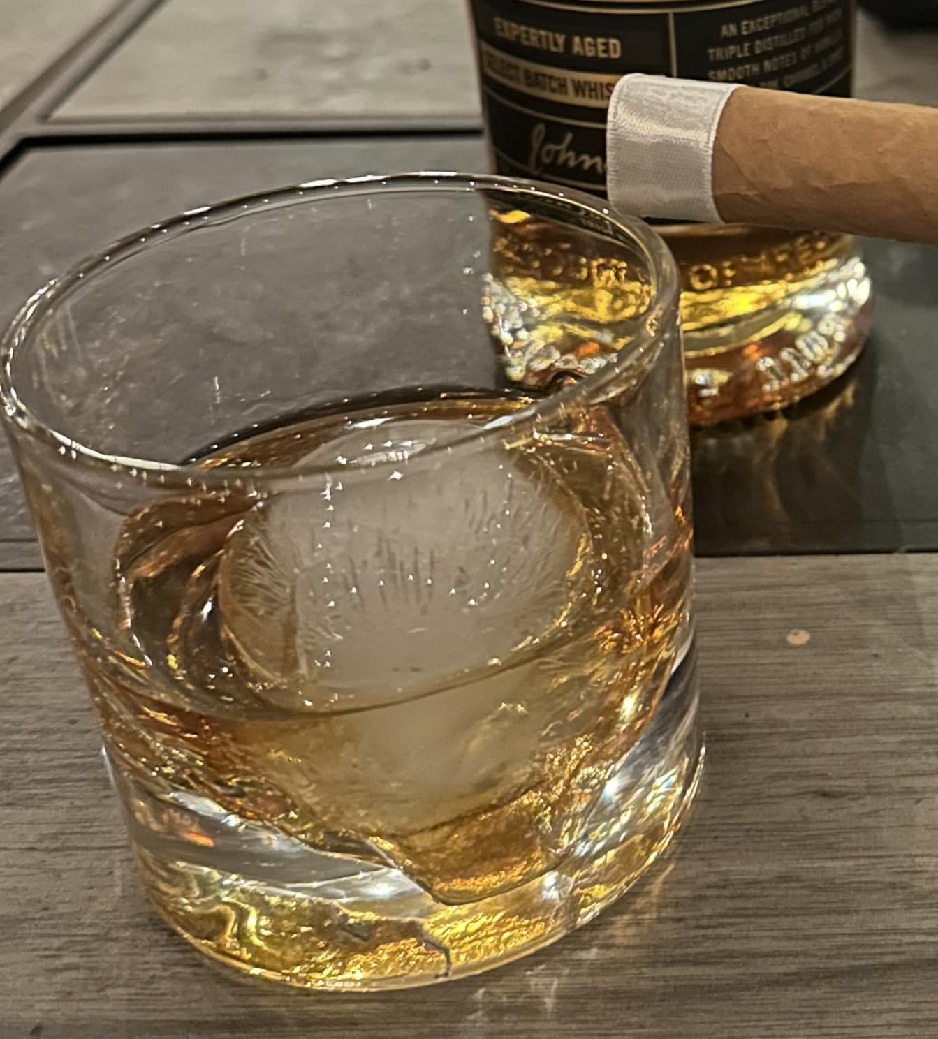 LIITON Mount Fuji Whiskey Glasses, Set of 2, 10oz, Bourbon Glass | Thick Freezable Crystal Rock Glasses, Old fashioned Whiskey Gifts for Men, Cocktails, Scotch Glasses customer photo 1