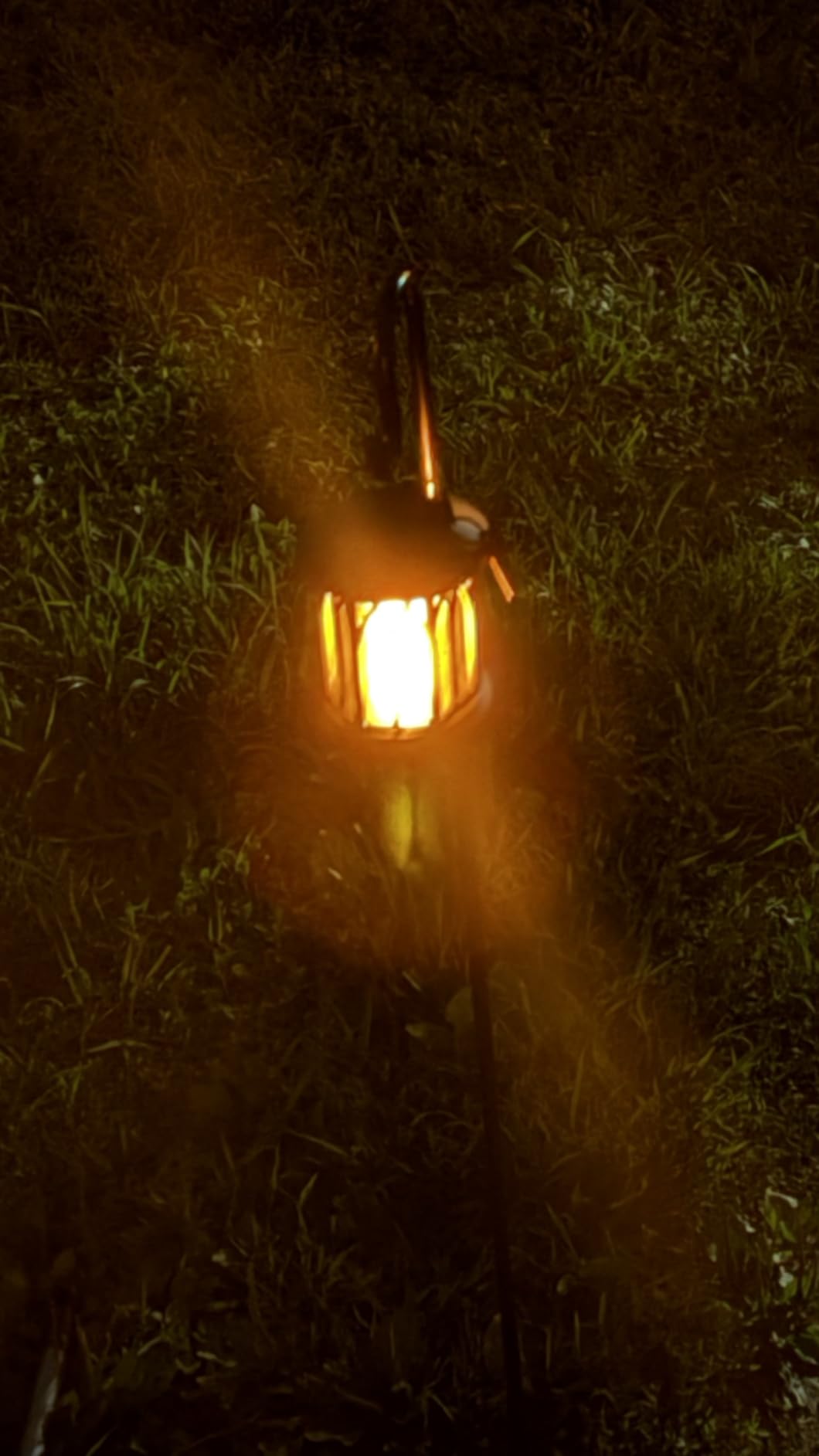 KOOPER 4 Pack Solar Lantern Outdoor Lights, Upgraded Flickering Flame Solar Lanterns Lights Outdoor Waterproof, Hanging Lantern Decorative, Solar Powered Lanterns for Yard Patio Path Tree Garden Decor customer photo 1