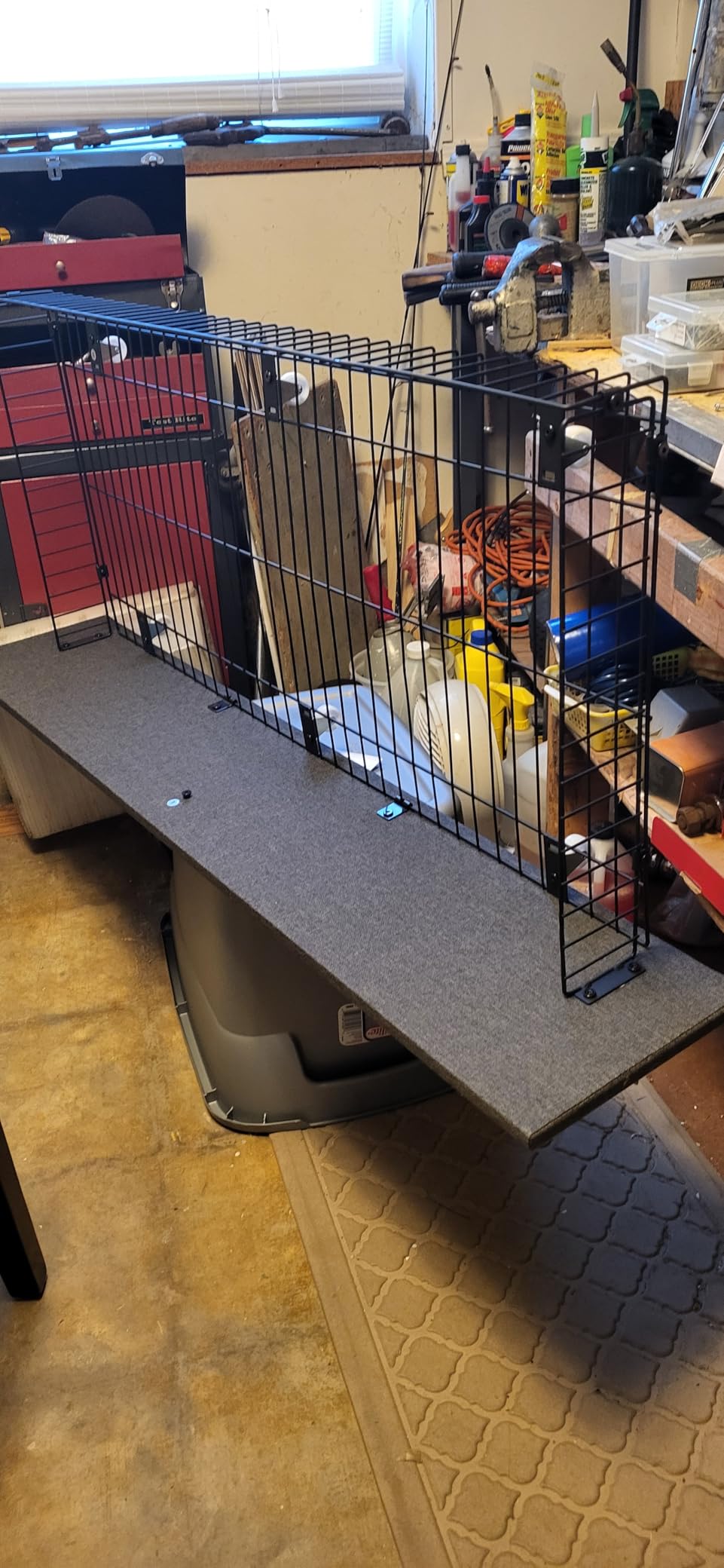 Allewie Full Size Platform Bed Frame with 3 Drawers, Dark Grey | Fabric Upholstered, Metal Slats Support, No Box Spring Needed, Noise Free, Easy Assembly customer photo 2