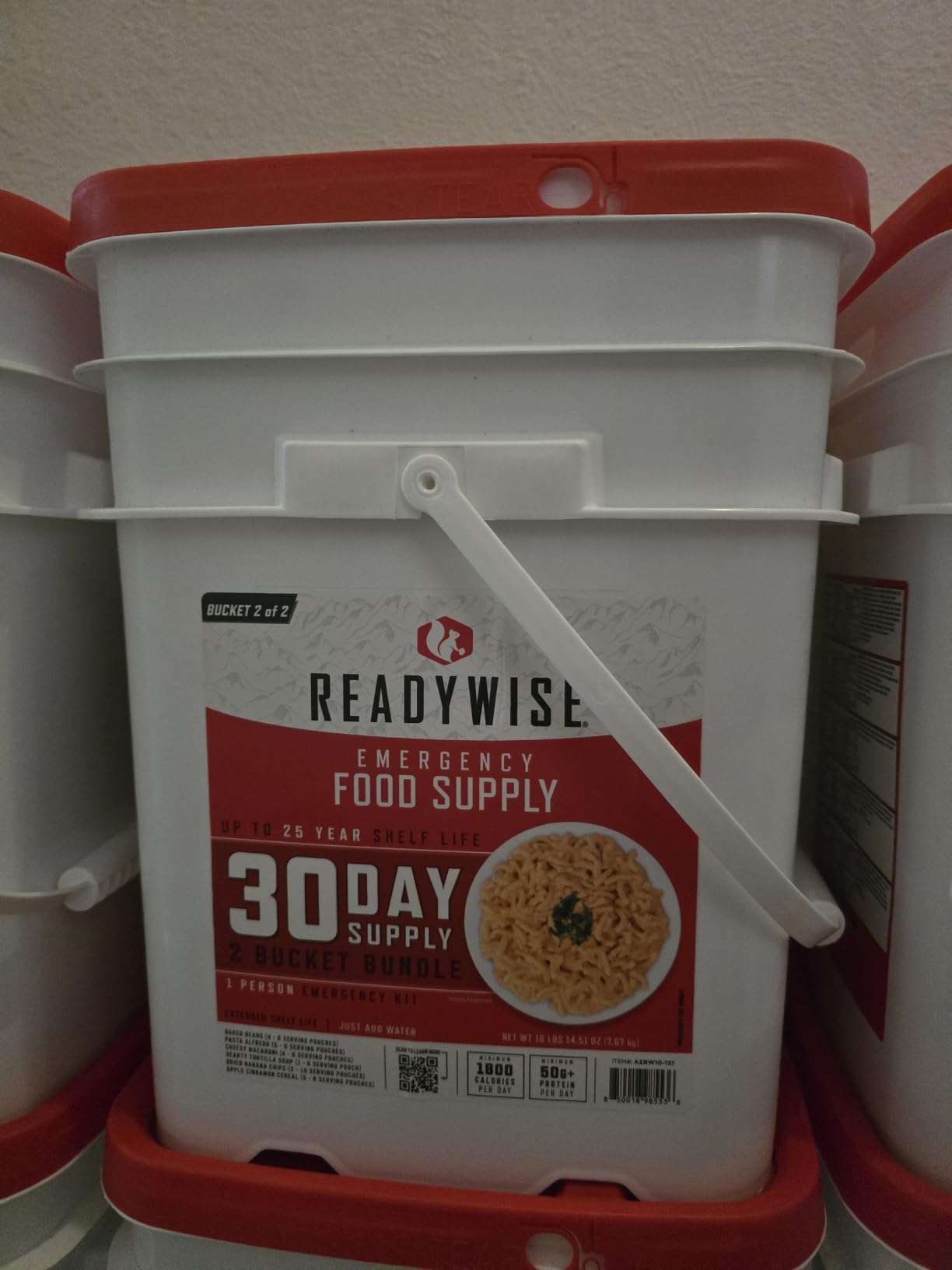 READYWISE Emergency Food Survival Supply 3,576 Servings 24 Buckets 1 Year customer photo 1