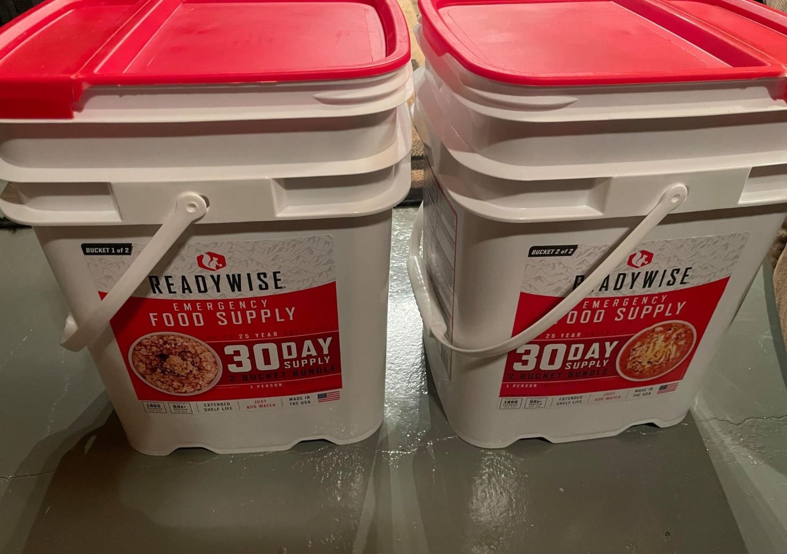READYWISE Emergency Food Survival Supply 3,576 Servings 24 Buckets 1 Year customer photo 2