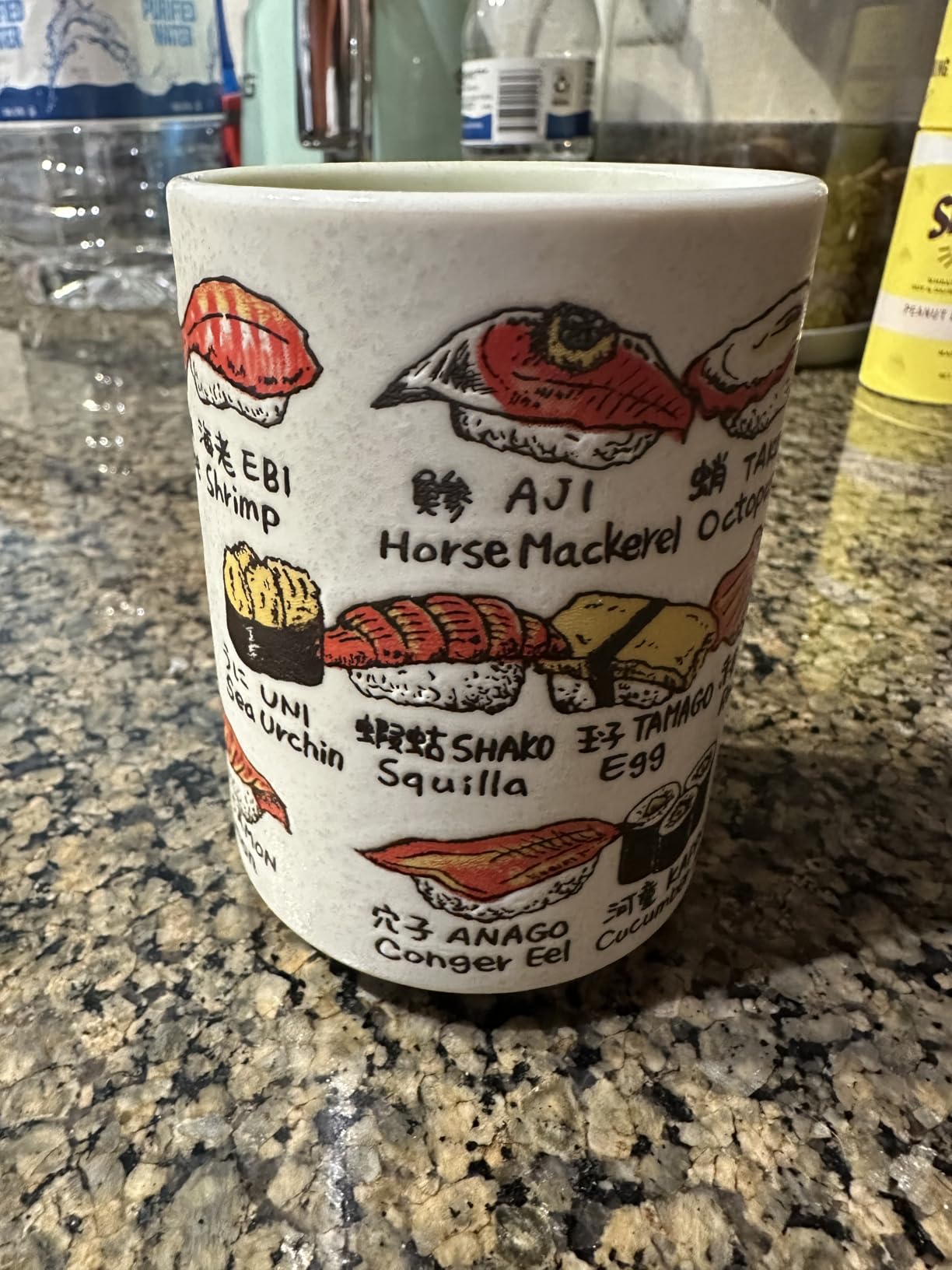 Japanese Tea Cup - Pottery 9 fl oz, Yunomi Mug, Sushi Made in Japan (C3-28 Japanese Cat) customer photo 2