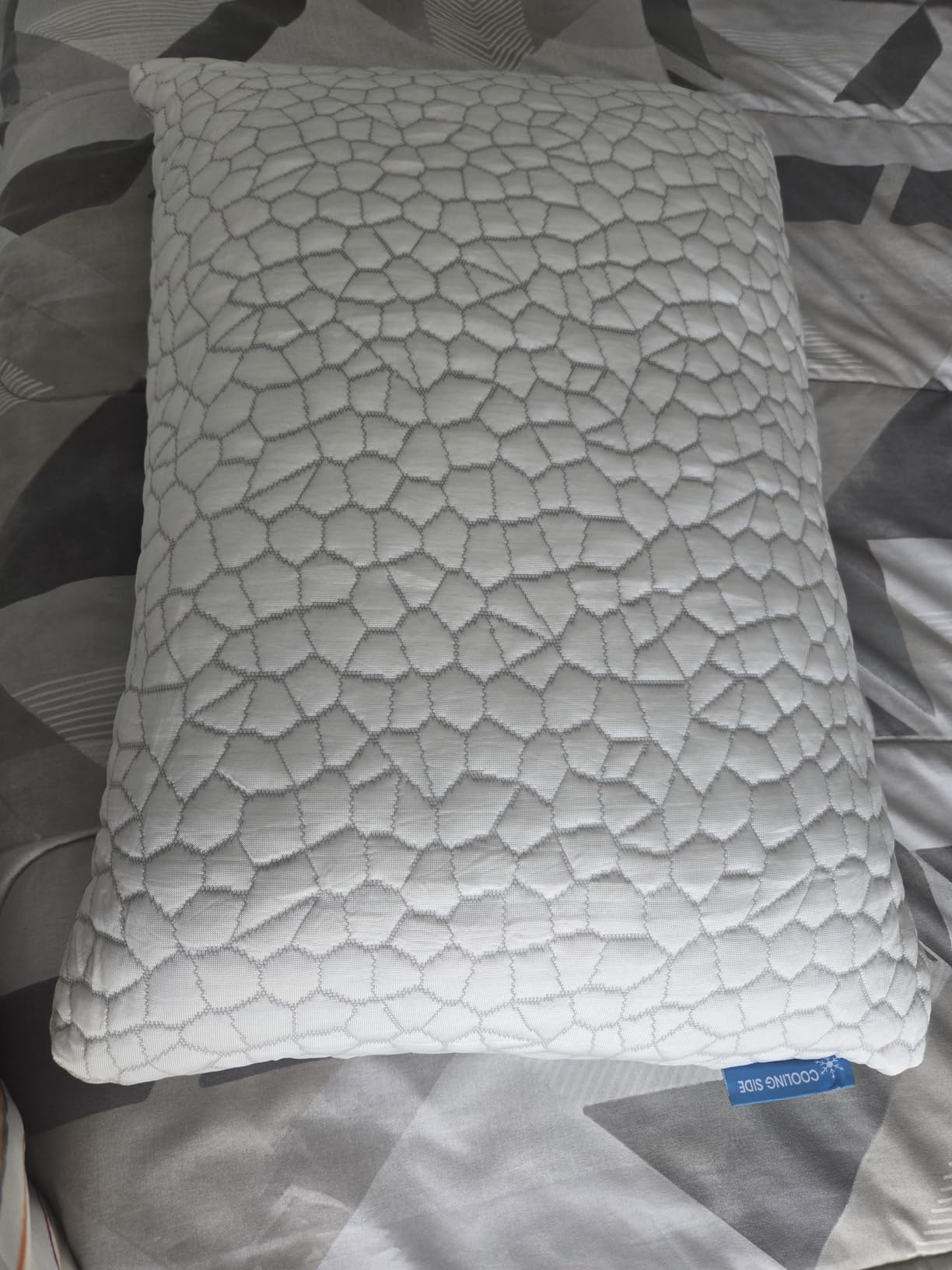 SUPA MODERN Cooling Pillow Standard Size 1 Pack, CertiPUR-US Shredred Memory Foam Pillows, Cool Bed Pillows for Hot Sleepers, Adjustable Firm Pillow for Side,Back,Stomach Sleepers, Better Sleep customer photo 2