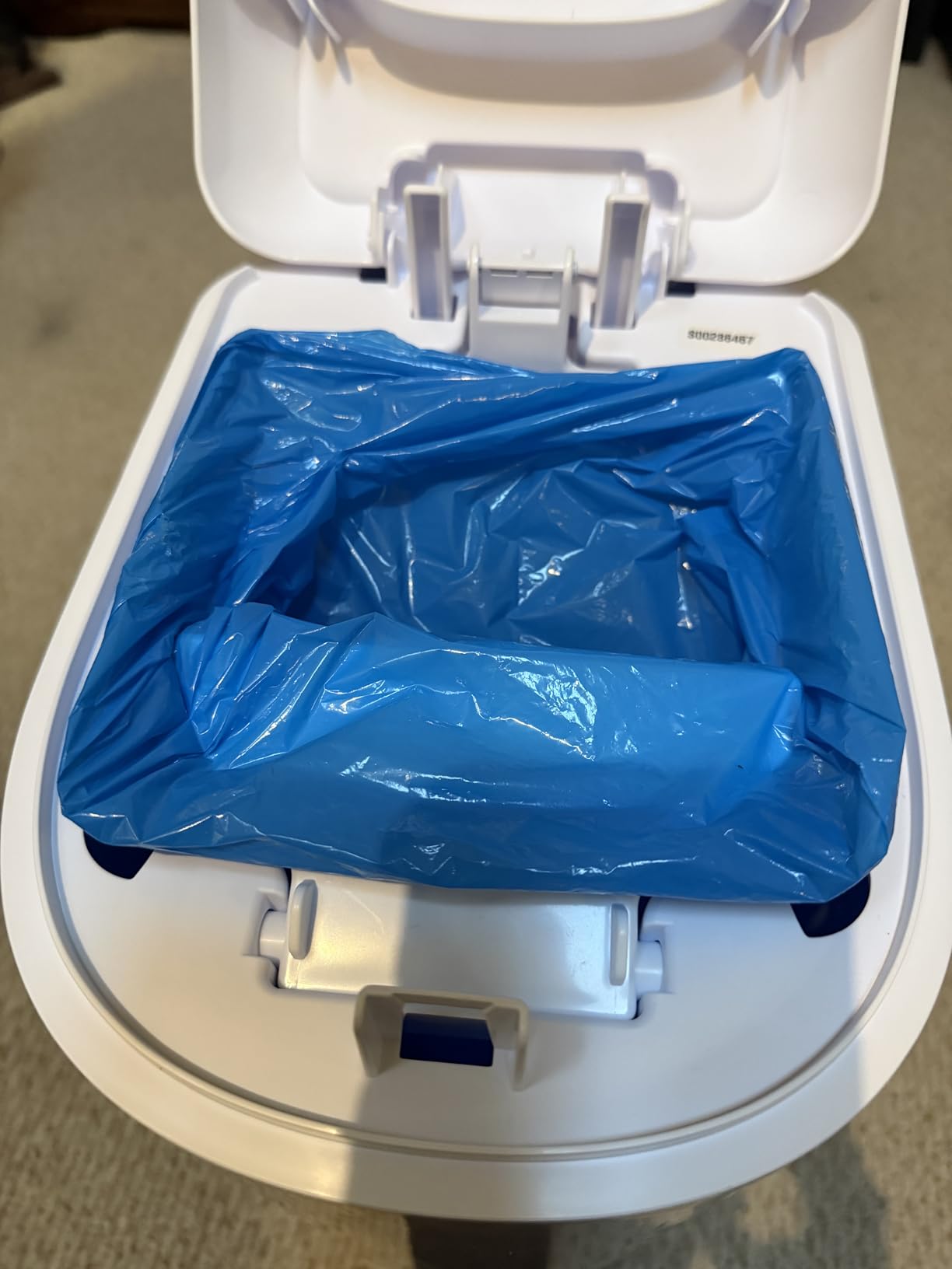 Diaper Genie Signature Pail Gift Set with 2 Easy Roll Refills, 48 bags | Signature pail registry gift set includes Easy Roll tear-off bags holding up to 2,256 newborn diapers in total. customer photo 1