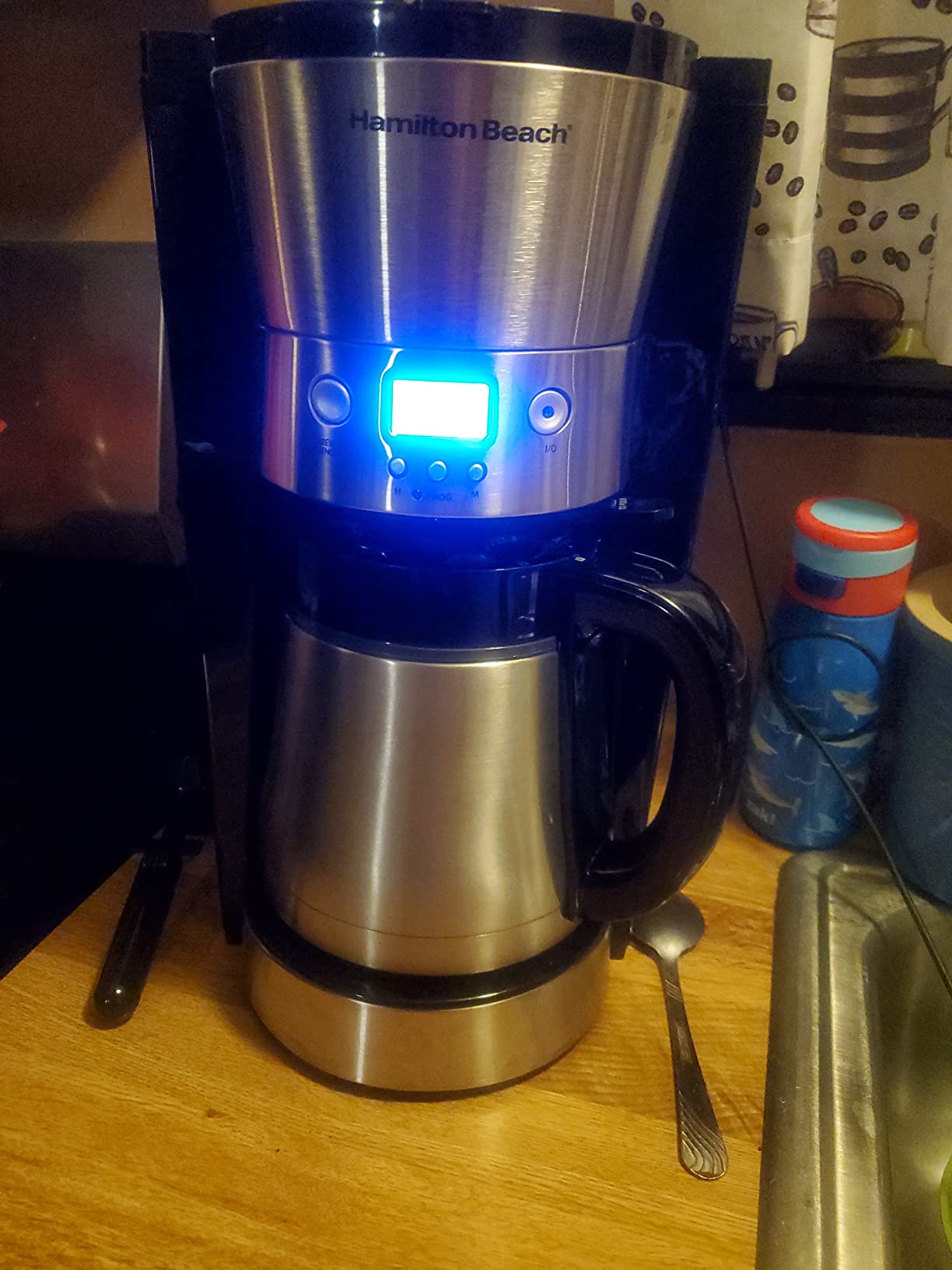Hamilton Beach Programmable Drip Coffee Maker with 10 Cup Thermal Carafe | 3 Brewing Options | Auto Shutoff & Pause and Pour | Stainless Steel | 46899R customer photo 2