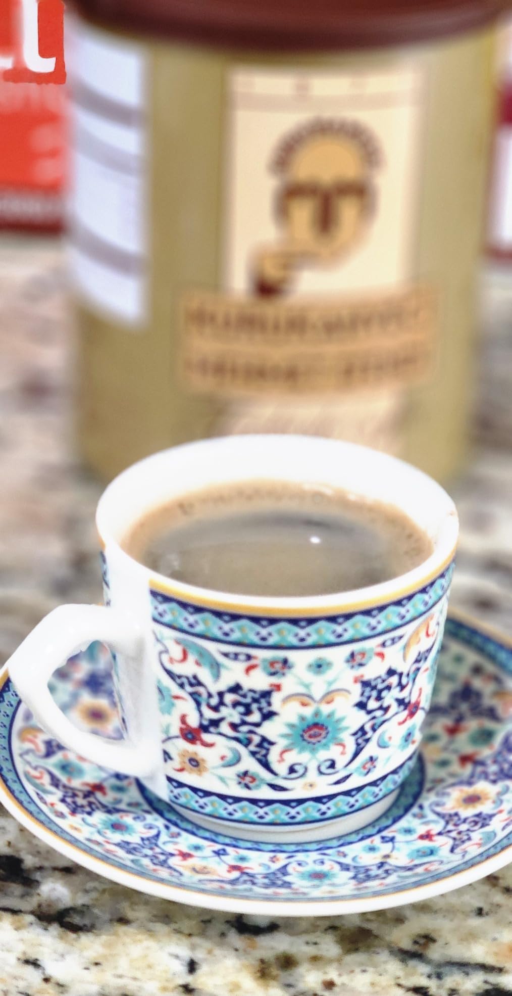 KARACA Beylerbeyi Turkish Coffee Cup Set for 6 People - 12 Piece Cups with Saucers - Small Porcelain Espresso Set - Ideal for Serving Greek, Arabic Coffee (2.7 fl oz) customer photo 2