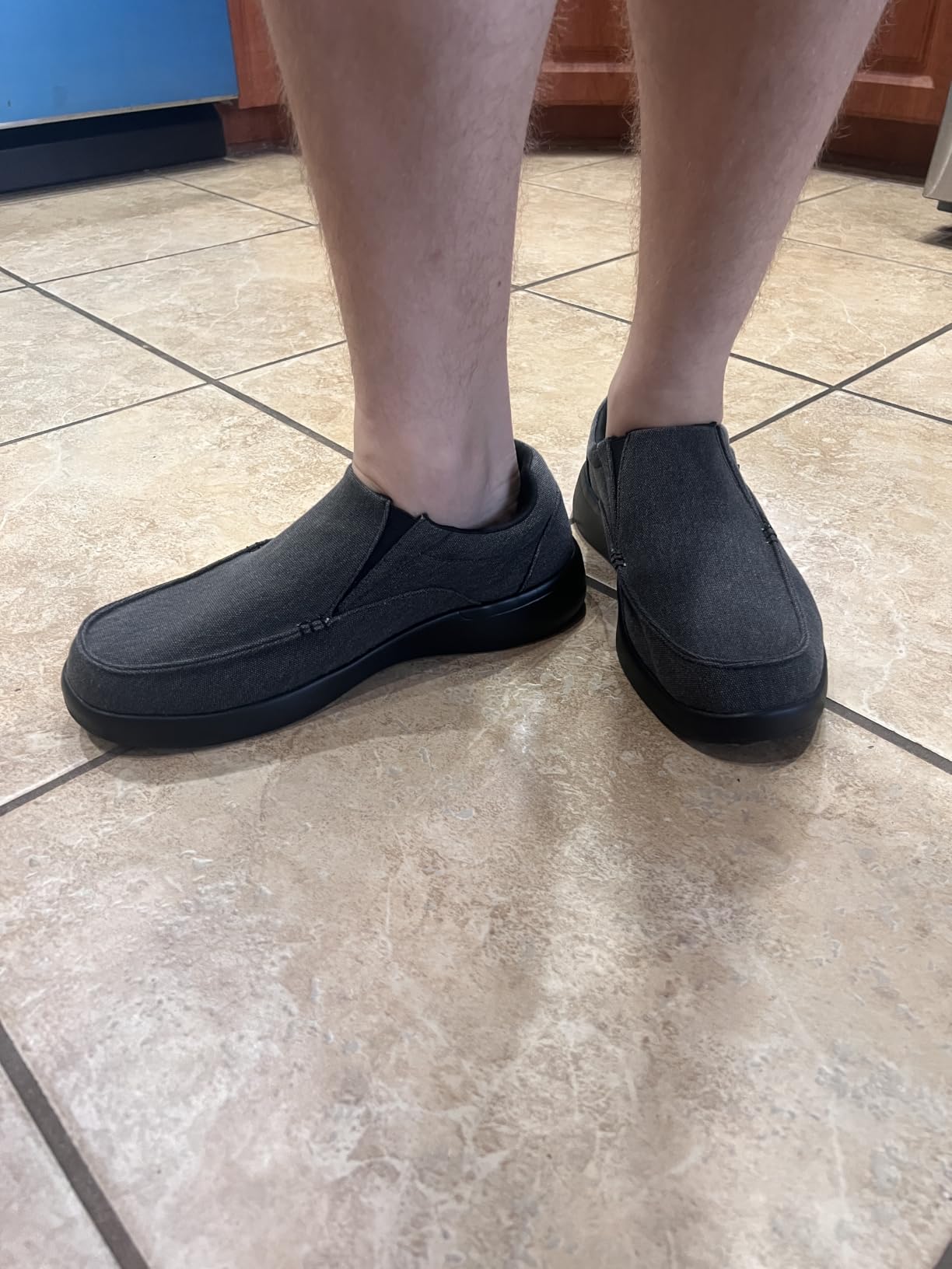 OrthoComfoot Men's Orthopedic Comfortable Slip-On Shoes with Arch Support customer photo 1