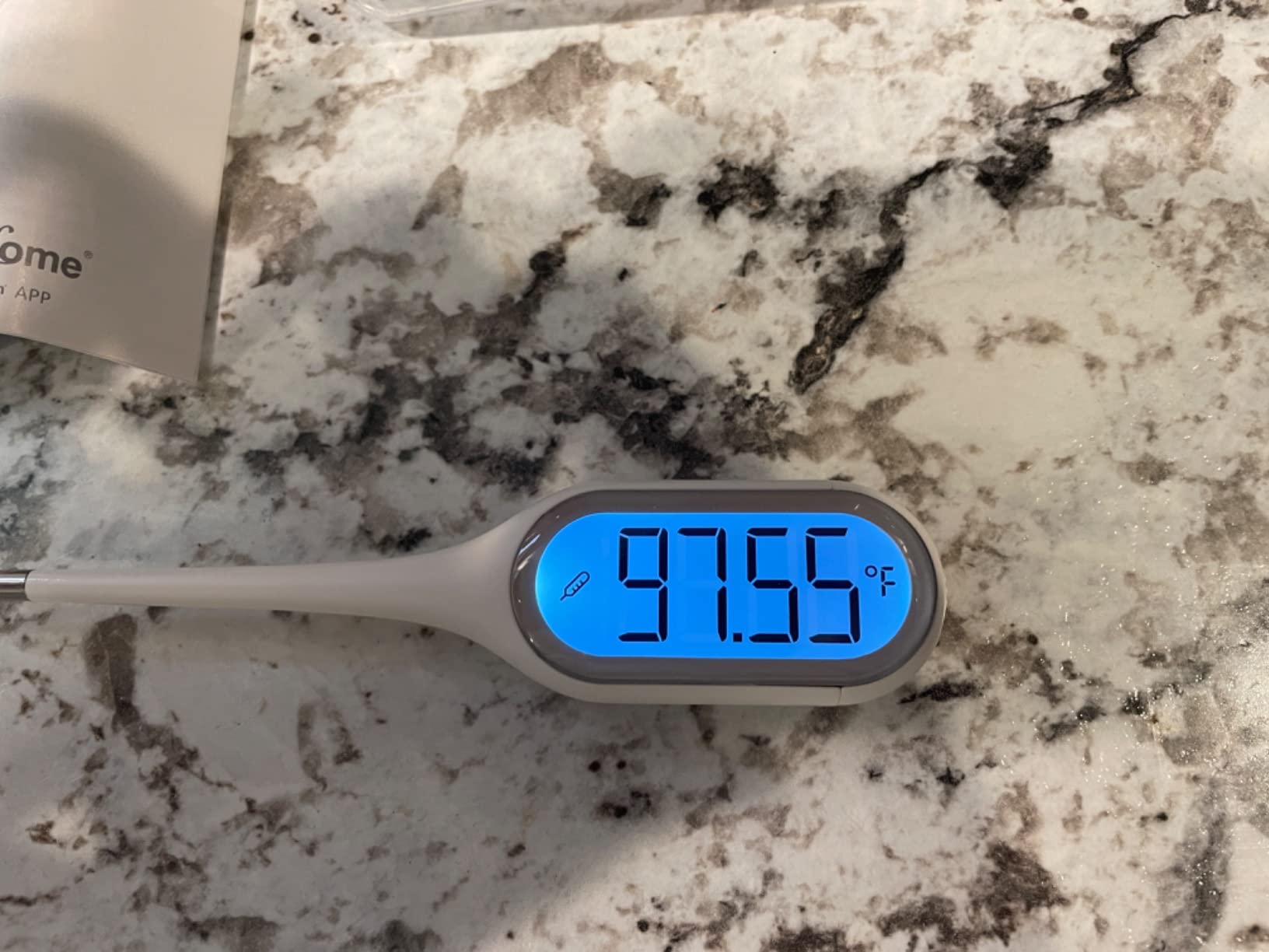 easy@Home 8 Seconds Digital Basal Body Thermometer for Adults & Kids | 2-Mode Oral Thermometer Precise 1/100th Degree . Rapid 12s Fever Read, Large Backlit Display & 30 Memory customer photo 2