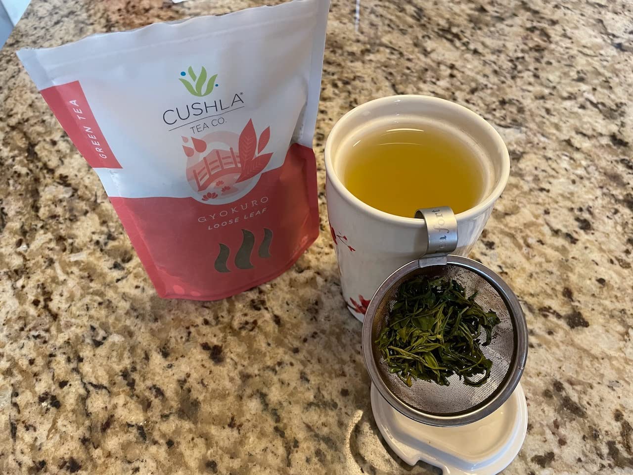 Gyokuro Green Tea - Famous Japanese Umami Tea - Jade Dew Gyokuro Whole Leaf Japanese Green Tea 2.5 Ounces customer photo 2