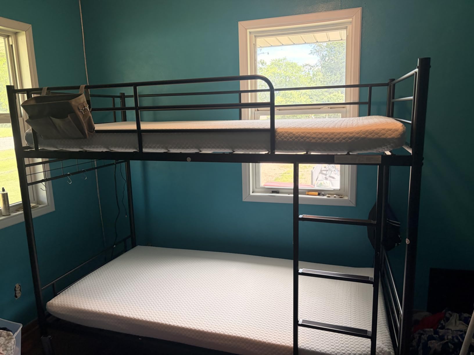 FDW | 5 Inch Twin Mattress | Medium Firm | Gel Memory Foam | White | Dual Construction | Pressure Relief, Cooling Foam, Removable and Washable Cover | Bed in a Box, CertiPUR-US Certified customer photo 1