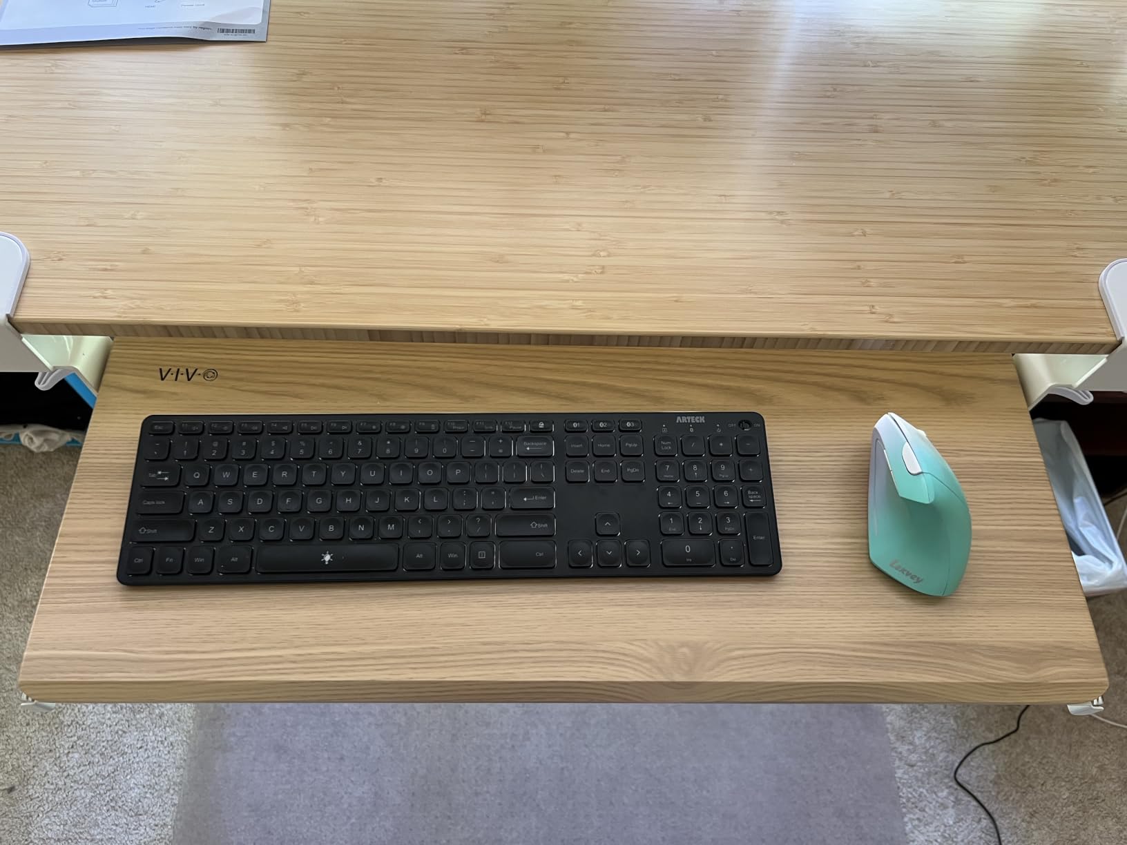 VIVO Black Extra Large 34 x 11 in Under Desk Keyboard Tray, MOUNT-KB15EB customer photo 2