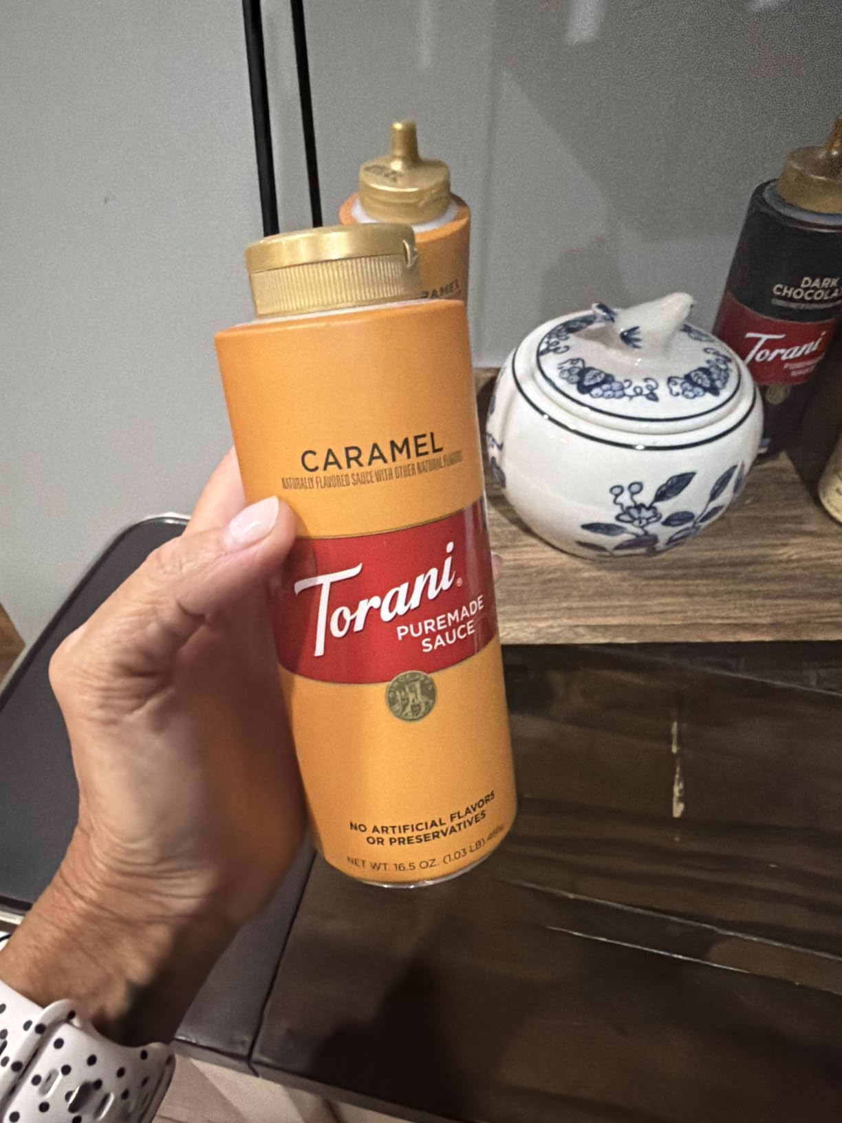 Torani Puremade Dessert & Drink Sauce Variety Pack, Chocolate Caramel, Dark Chocolate, White Chocolate & Caramel, 16.5 fl oz (Set of 4) customer photo 2