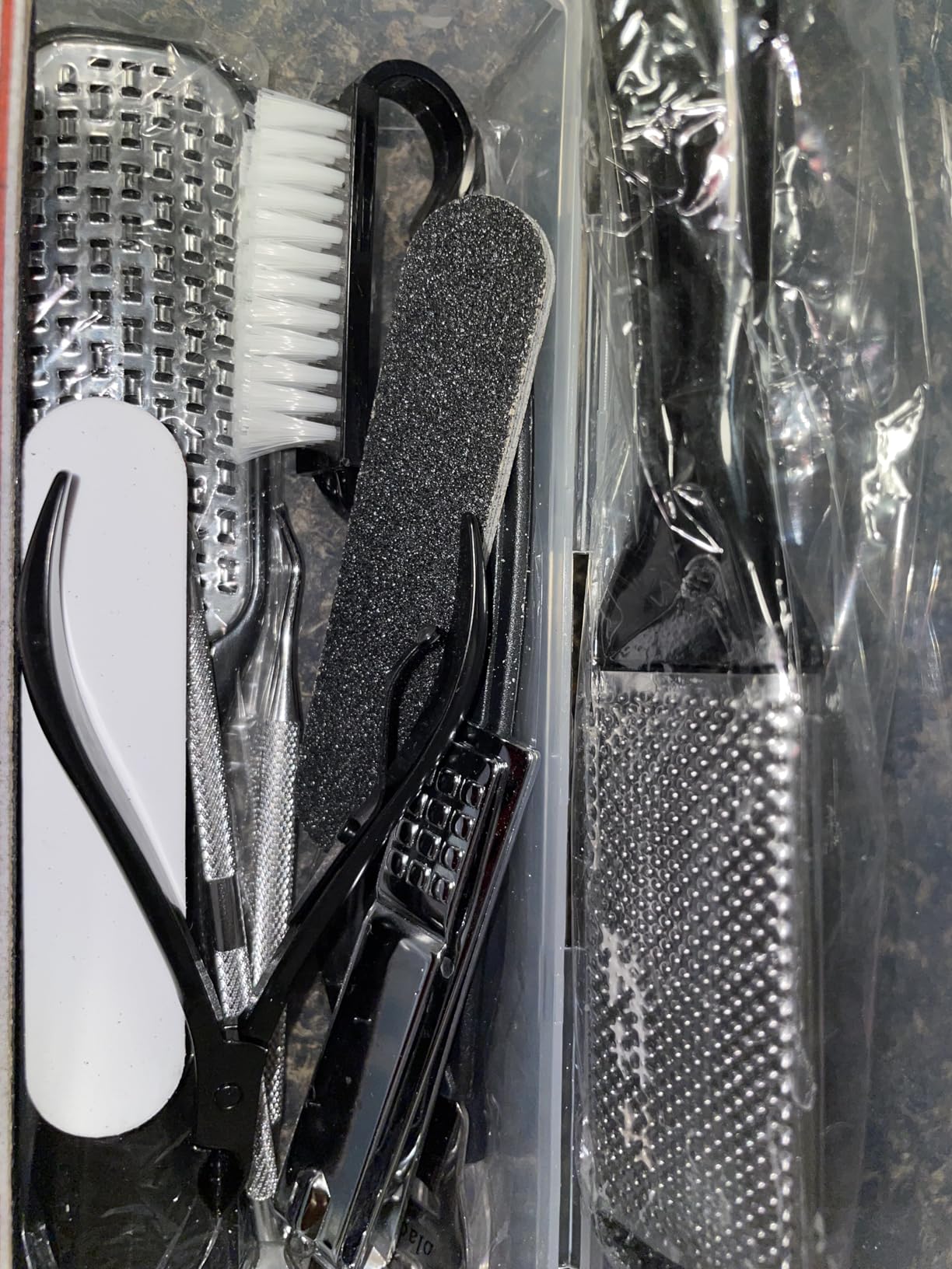 36 in 1 Pedicure Kit, Stainless Steel Foot Care Kit with Foot File, Foot Rasp, Callus Remover, Nail Clipper and Cuticle Pusher for Home Spa Care customer photo 1