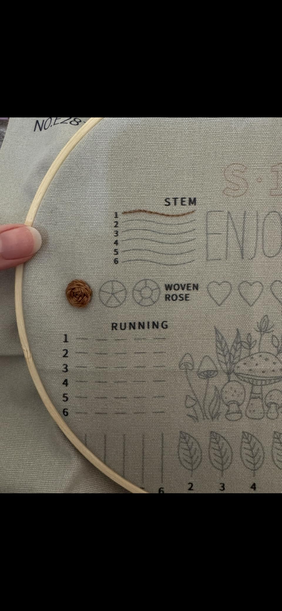 ETSPIL Embroidery Kit for Beginners, 4K Step-by-Step Video, Adults, Gift | 33 Stitches, No-Wash Pre-Printed Pattern, Magnetic Needle Minder, Bound Guide & Storage Tube - Calming Craft for Women customer photo 1