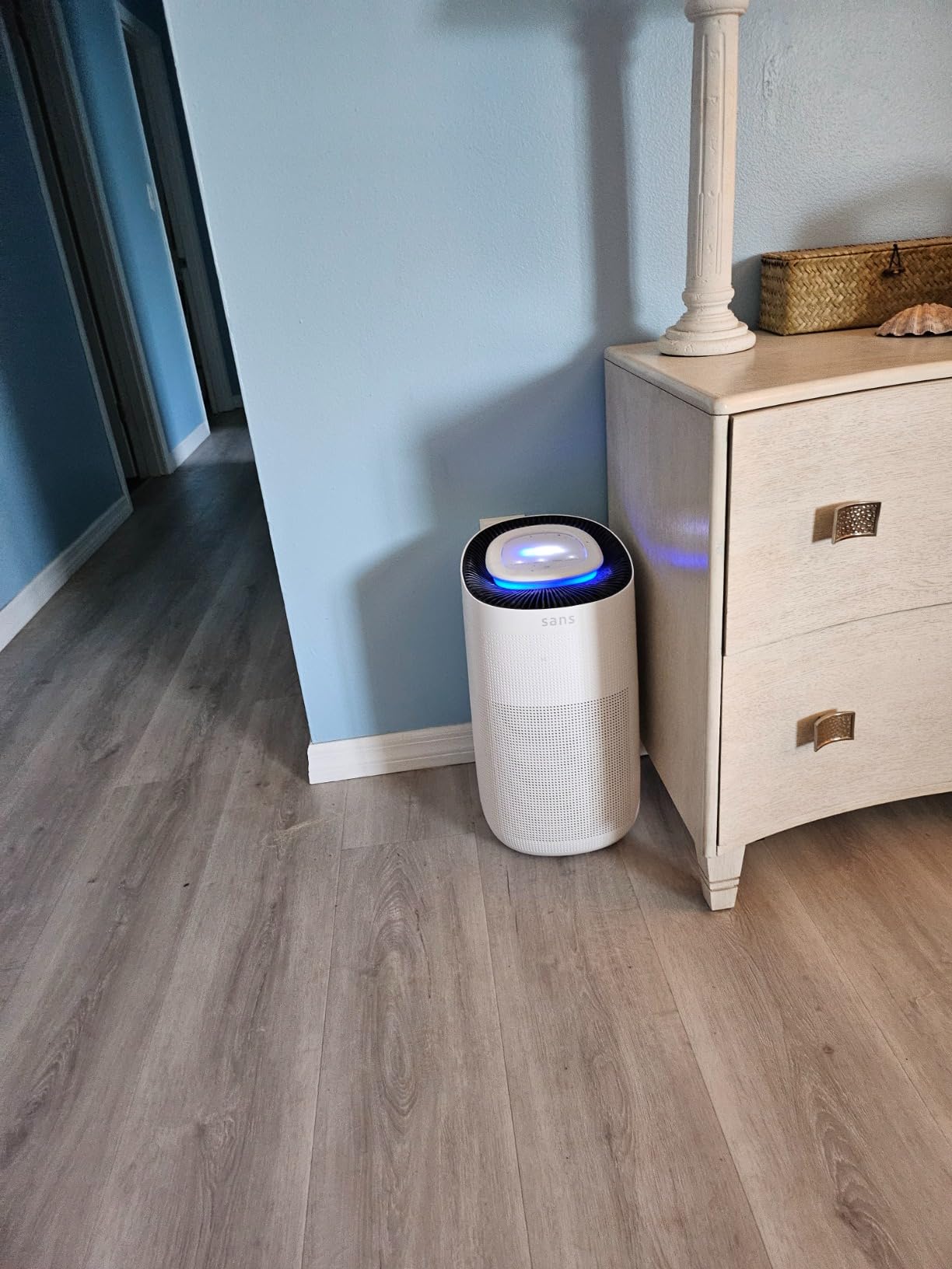 Sans True HEPA Air Purifier for Extra Large Rooms (1,854 sq ft) | UV-C Light Layer & Carbon Odor Absorption | Quiet 25dB Auto-Mode, Captures Smoke, Dust & Allergens (Midnight) customer photo 1