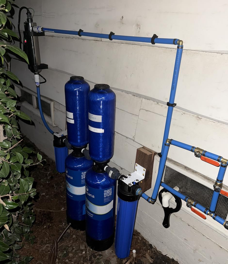 Aquasana Whole House Well Water Filter | 500K Gallons | UV, Carbon & KDF | Salt-Free Conditioner | Tackles up to 99.99% Chlorine, Bacteria, Viruses, Cysts & Scale | Rhino WH-WELL-CT-UV | 5-Year Filter | 14.7 GPM | Reduces Chlorine, Bacteria, Viruses & Scale | Salt-Free Conditioner | 5-Year Limited Warranty customer photo 1