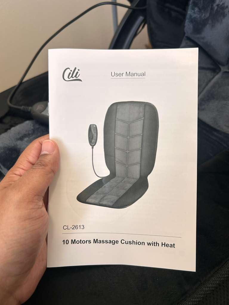 Vibration Massage Chair Pad, Back Massager with Heat, Massage Seat Cushion | 10 Vibration Motors, 5 Modes, 4 Intensities, 2 Heat Levels, 30/60/90-Min Timer for Home & Office Chairs, Gift, 2026 Upgraded customer photo 2
