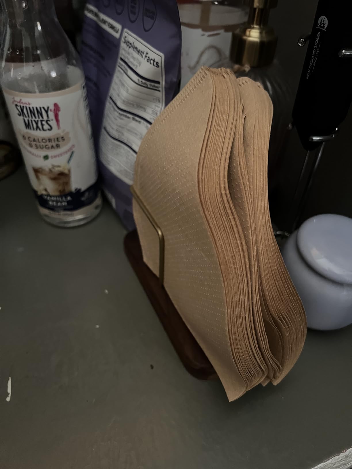 Walnut & Brass Coffee Filter Holder for #1#2 V60 customer photo 1