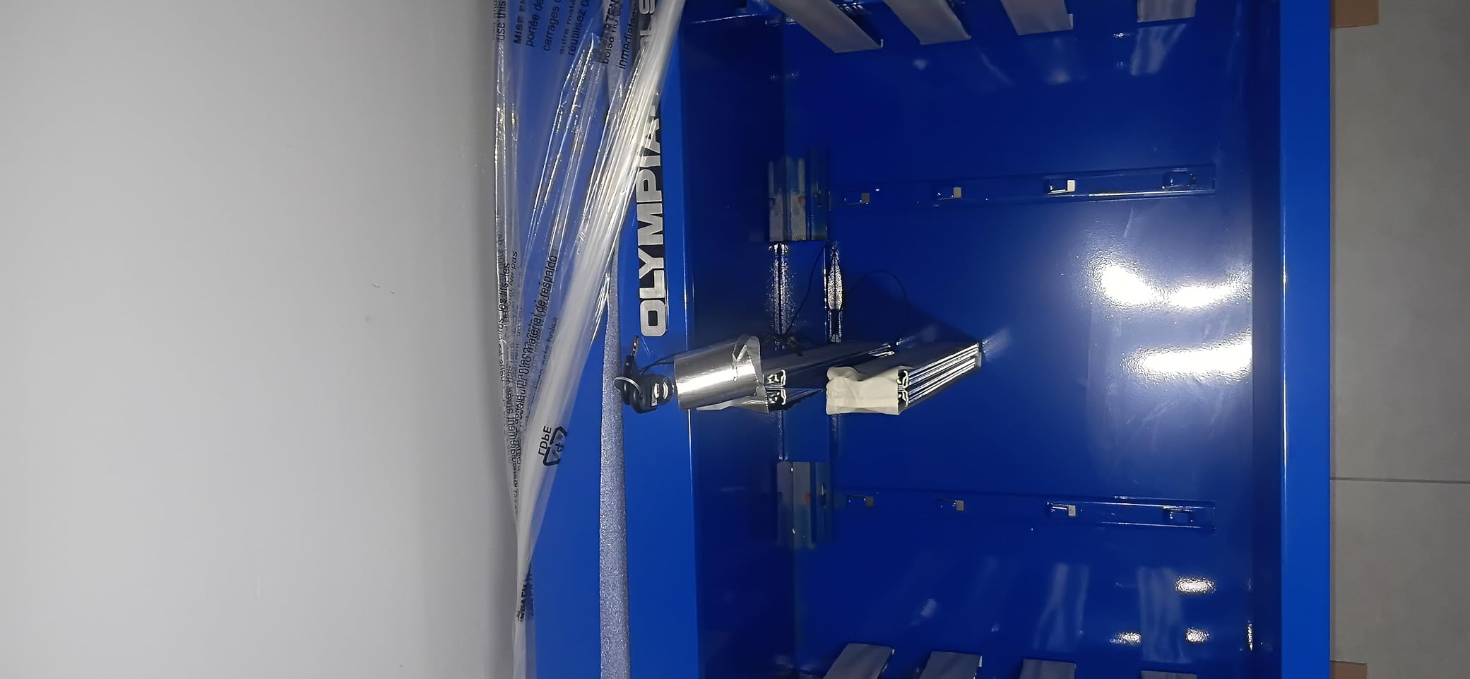 Olympia Tools 5-Drawer 27-Inch Rolling Metal Tool Storage Cabinet with Casters, Locking System, Drawer Liner, 600 lbs Load Capacity, Blue customer photo 2