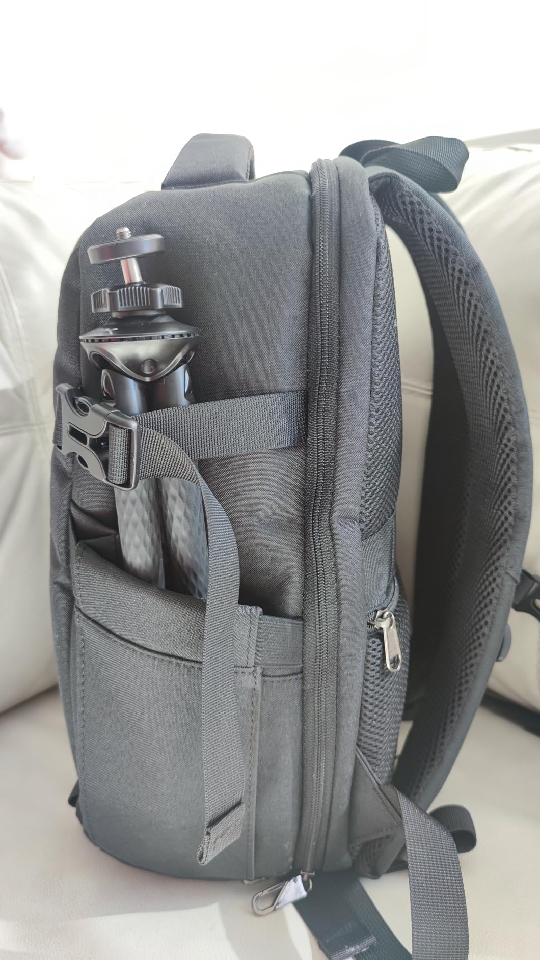 SDYSM Camera Bag Backpack Professional for DSLR SLR Mirrorless Camera Waterproof Laptop Back Pack 14 Inch with Rain Cover Anti Theft Travel Case Large Capacity Photography Backpack Black customer photo 2