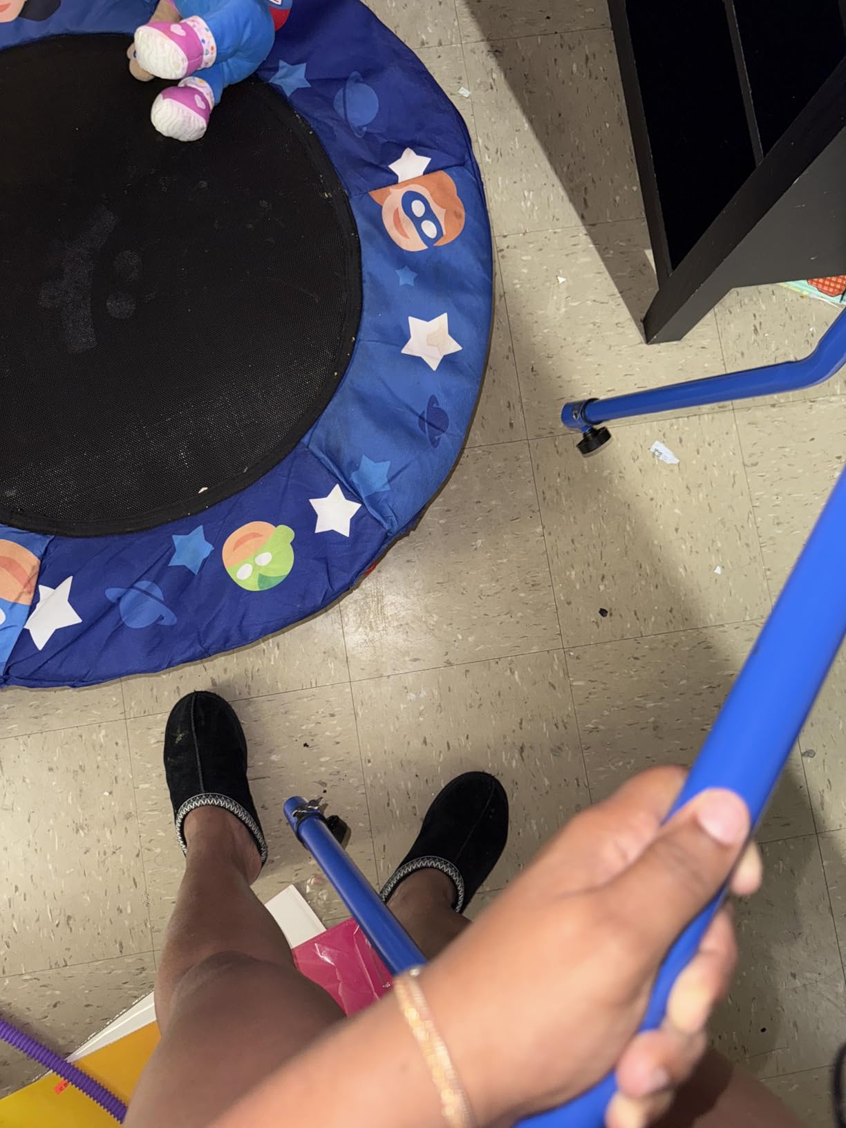 Happin 36'' Toddler Trampoline Indoor, Foldable Mini Trampoline for Kids Ages 2-6, ASTM Certified customer photo 1