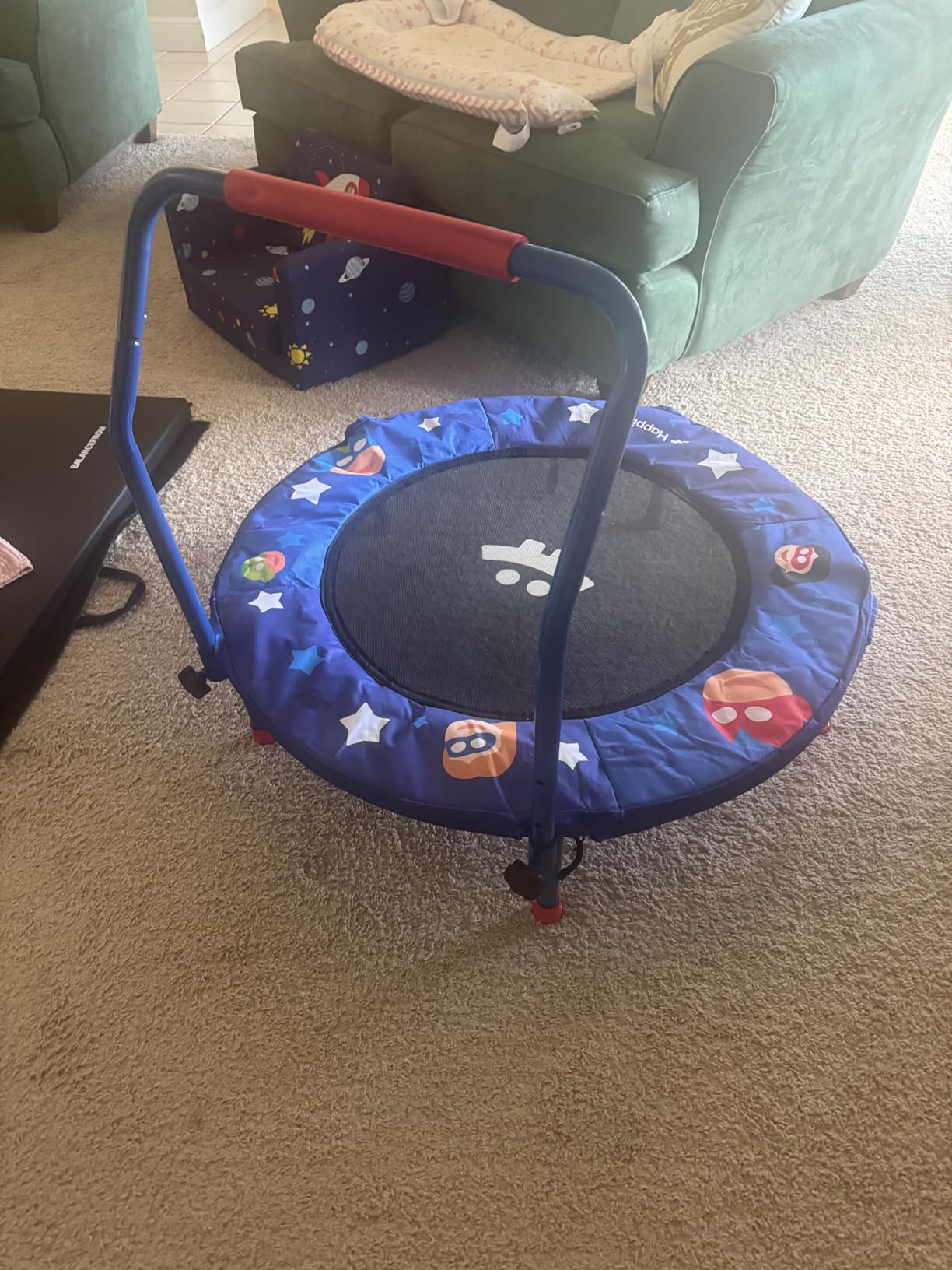 Happin 36'' Toddler Trampoline Indoor, Foldable Mini Trampoline for Kids Ages 2-6, ASTM Certified customer photo 2