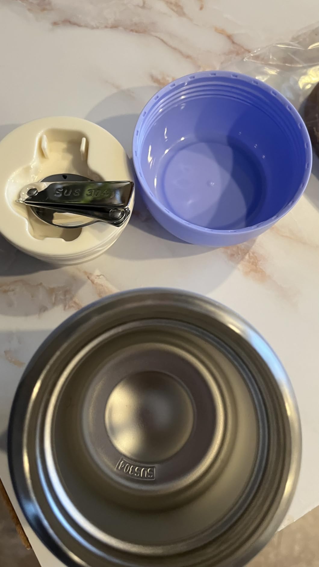 DaCool Stainless Vacuum Insulated Food Jar - 16 Ounce Thermo for Hot & Cold Food, Perfect for School, Work, Picnic & Outdoors - Purple customer photo 2