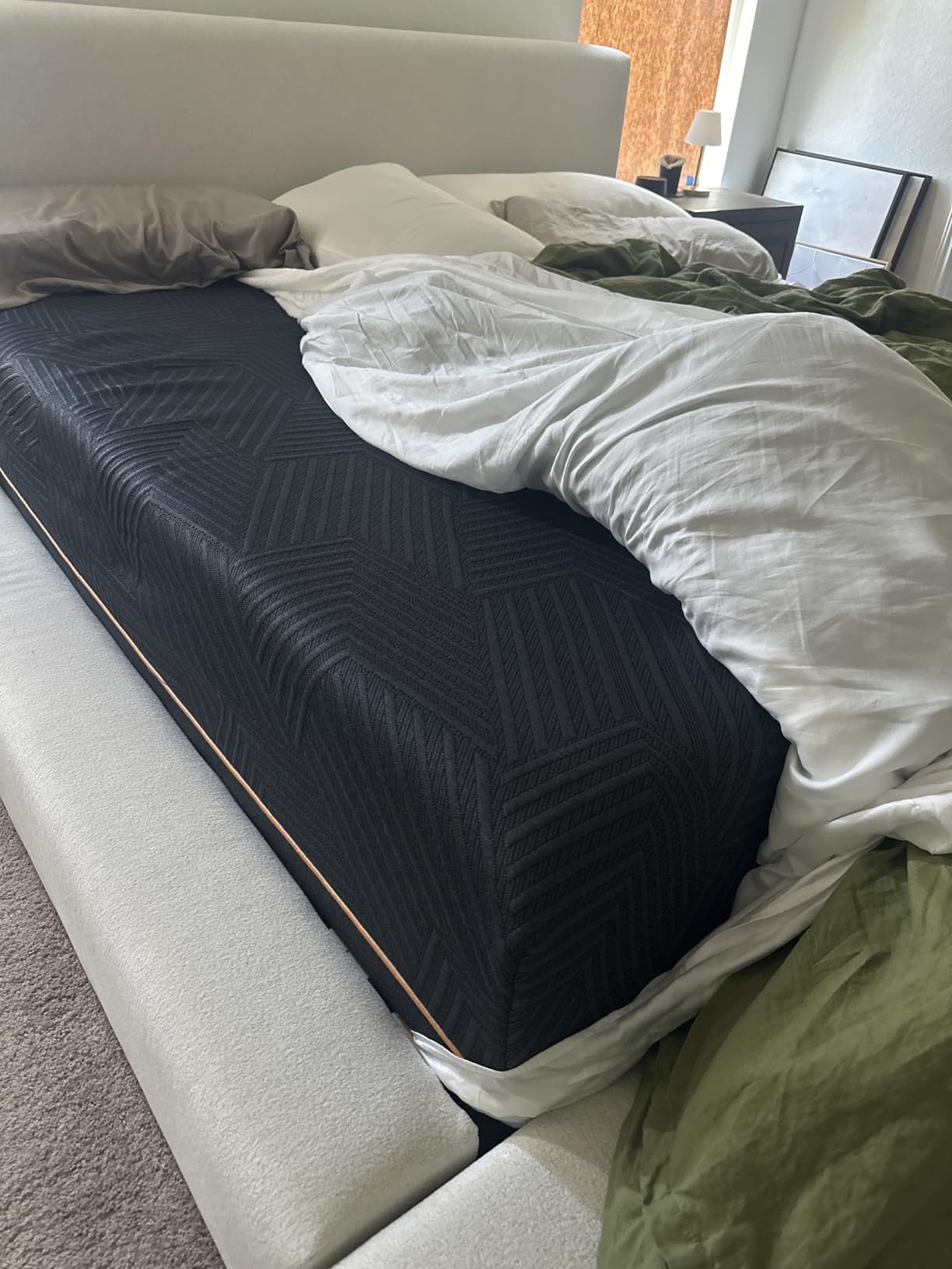 MLILY EGOHOME King 14 inch Memory Foam Mattress for Back Pain Relief Firm | Fiberglass Free, Copper Gel Infused, Graphene-Cool-Tech Cover, ICA Endorsed, CertiPUR-US, Motion Isolation, Mattress in a Box customer photo 2
