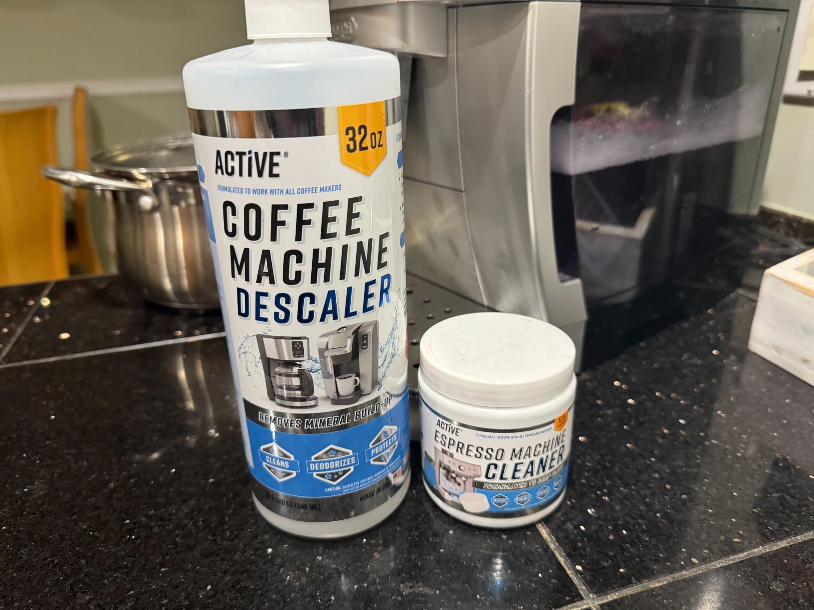 ACTIVE Espresso Machine Cleaning Tablets Descaling - 120 Tabs | Compatible with Breville Barista Express, Gaggia, Delonghi, Jura, Philips | Expresso Maker Backflush Oil Remover Solution Clean Tablet customer photo 1