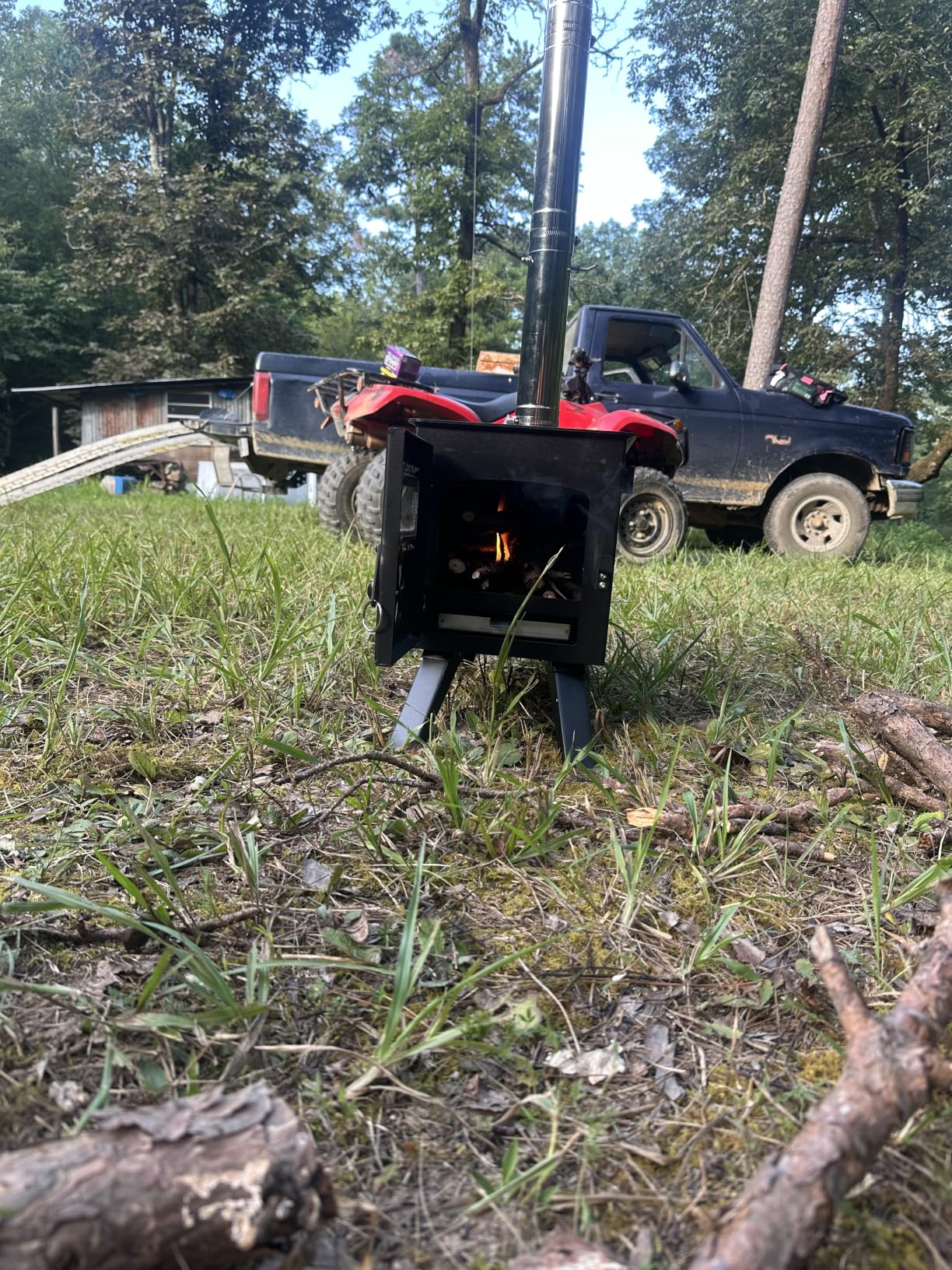 VEVOR Camping Wood Stove Alloy Steel Camping Tent Stove, Portable Wood Burning Stove customer photo 1
